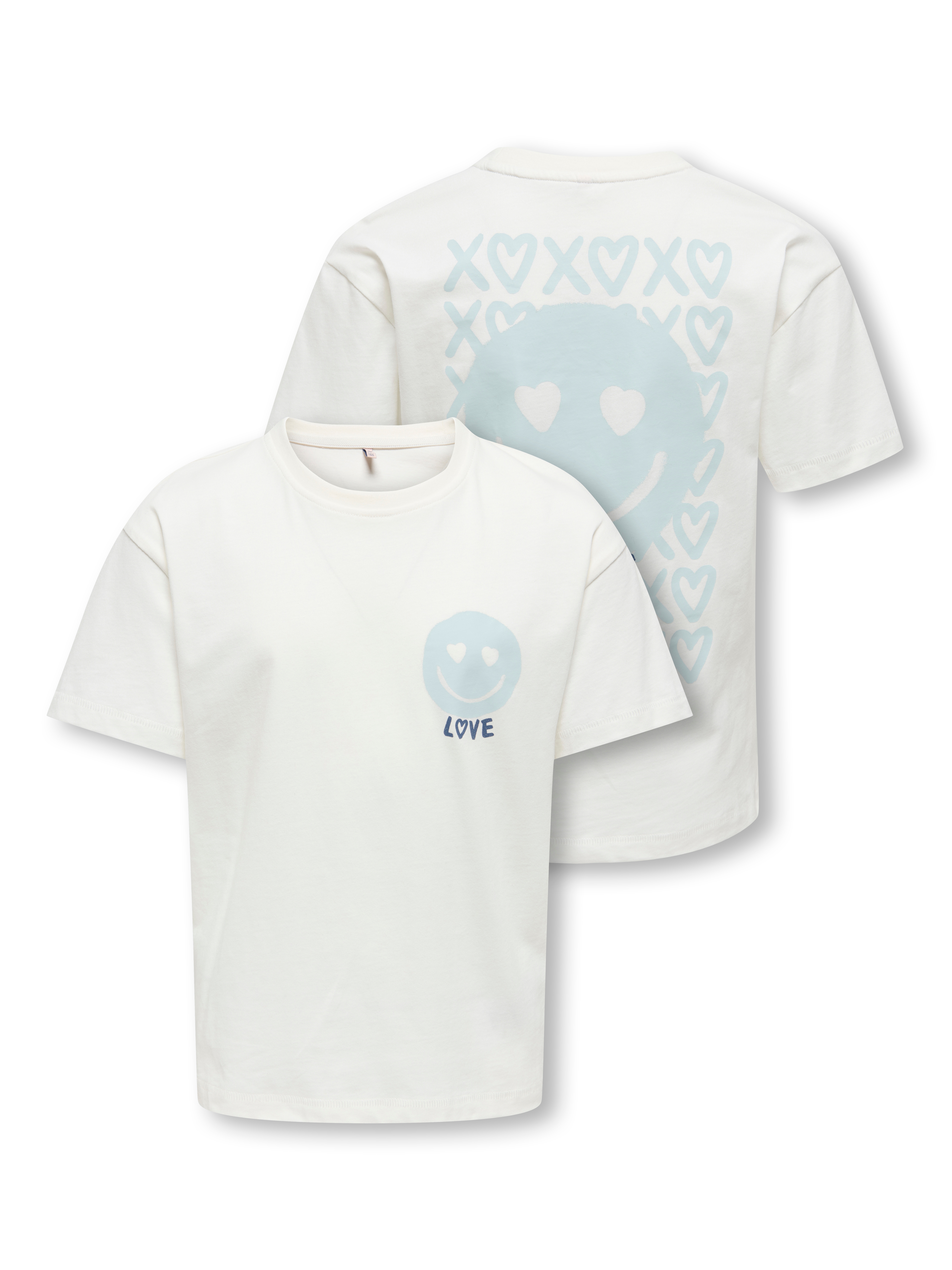 KIDS ONLY Kurzarmshirt "KOGHELENE LIFE S/S RLX TEE FR JRS NOOS" Baumwolle
