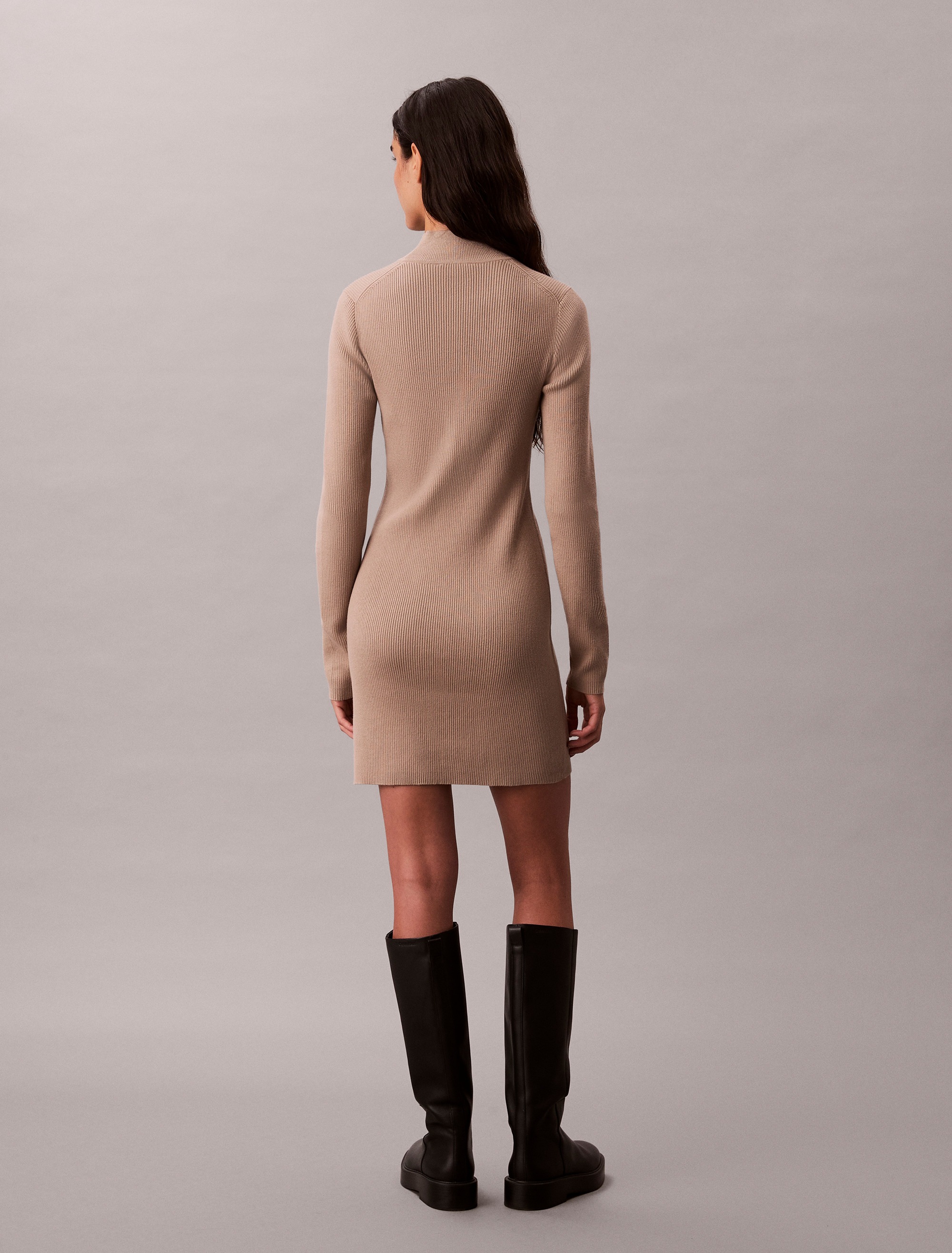 Calvin Klein Jeans Strickkleid "LS T NECK MINI DRESS", Mit Rundhalsausschni günstig online kaufen