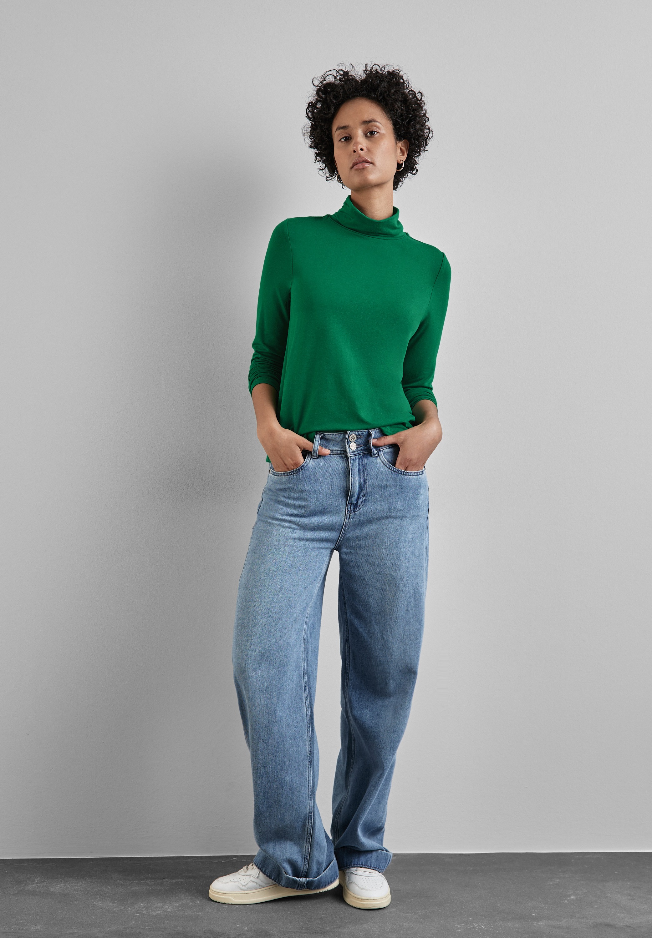 STREET ONE Langarmshirt, im soften Baumwoll-Mix