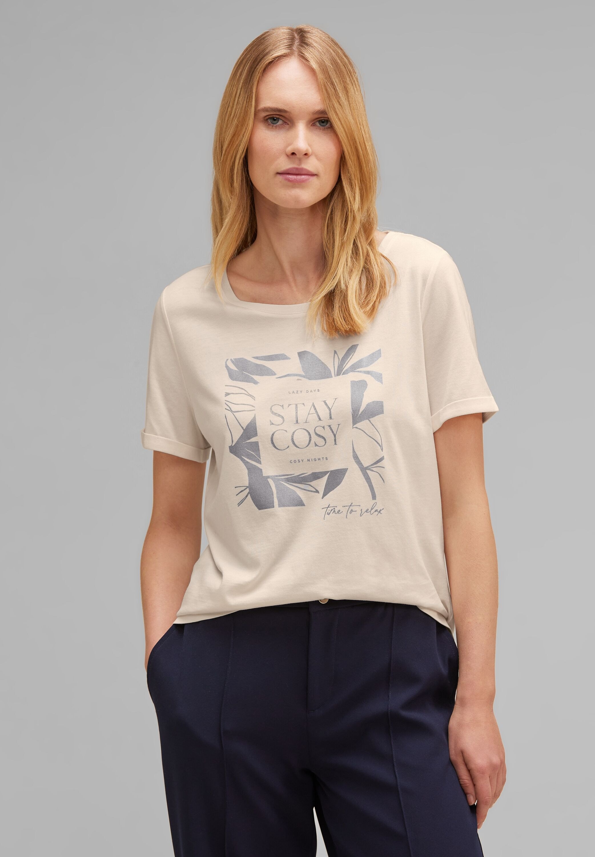 STREET ONE T-Shirt, mit Wording und Print bestellen | BAUR