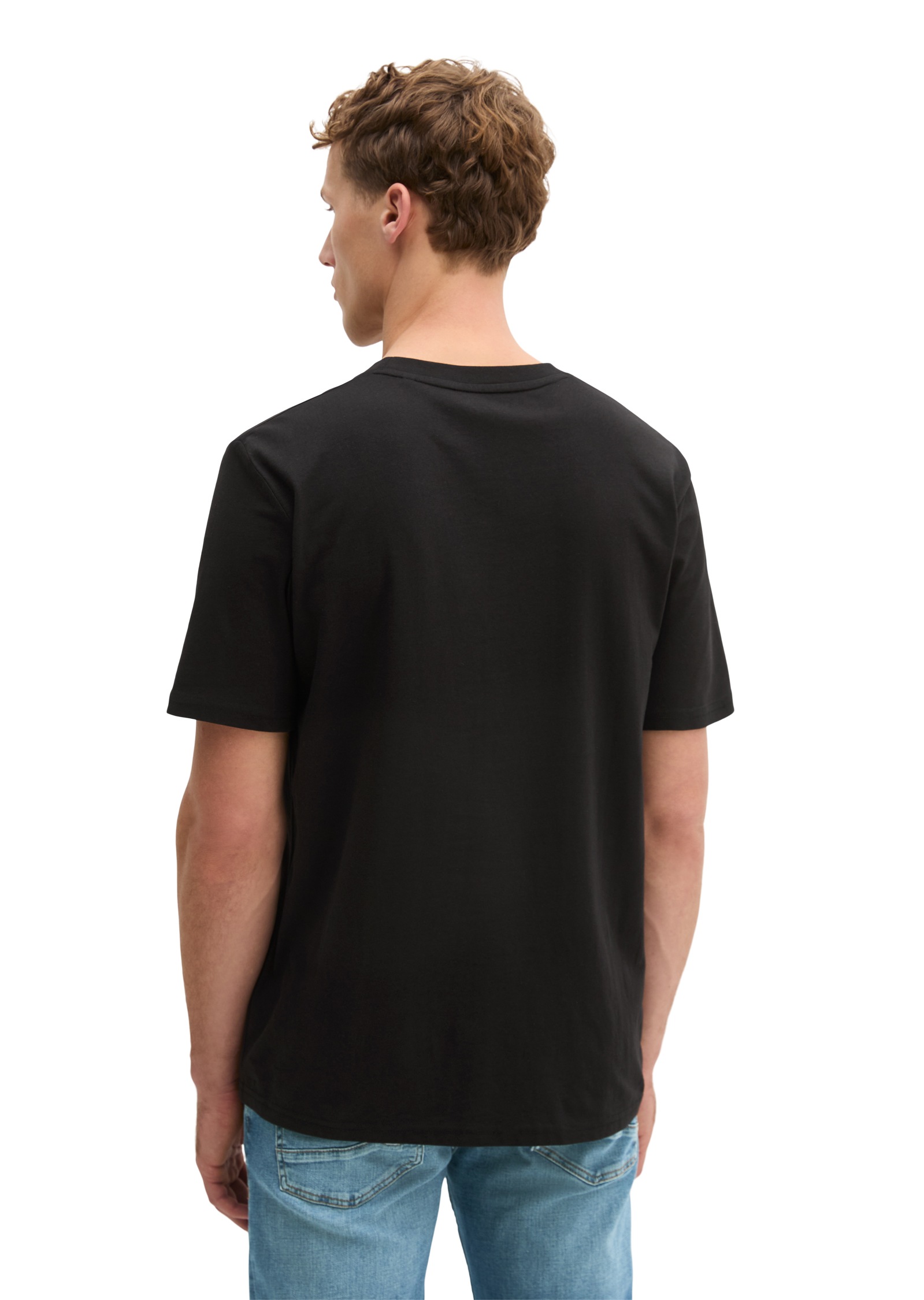 Marc OPolo T-Shirt Logo-T-Shirt aus Bio-Baumwolle günstig online kaufen