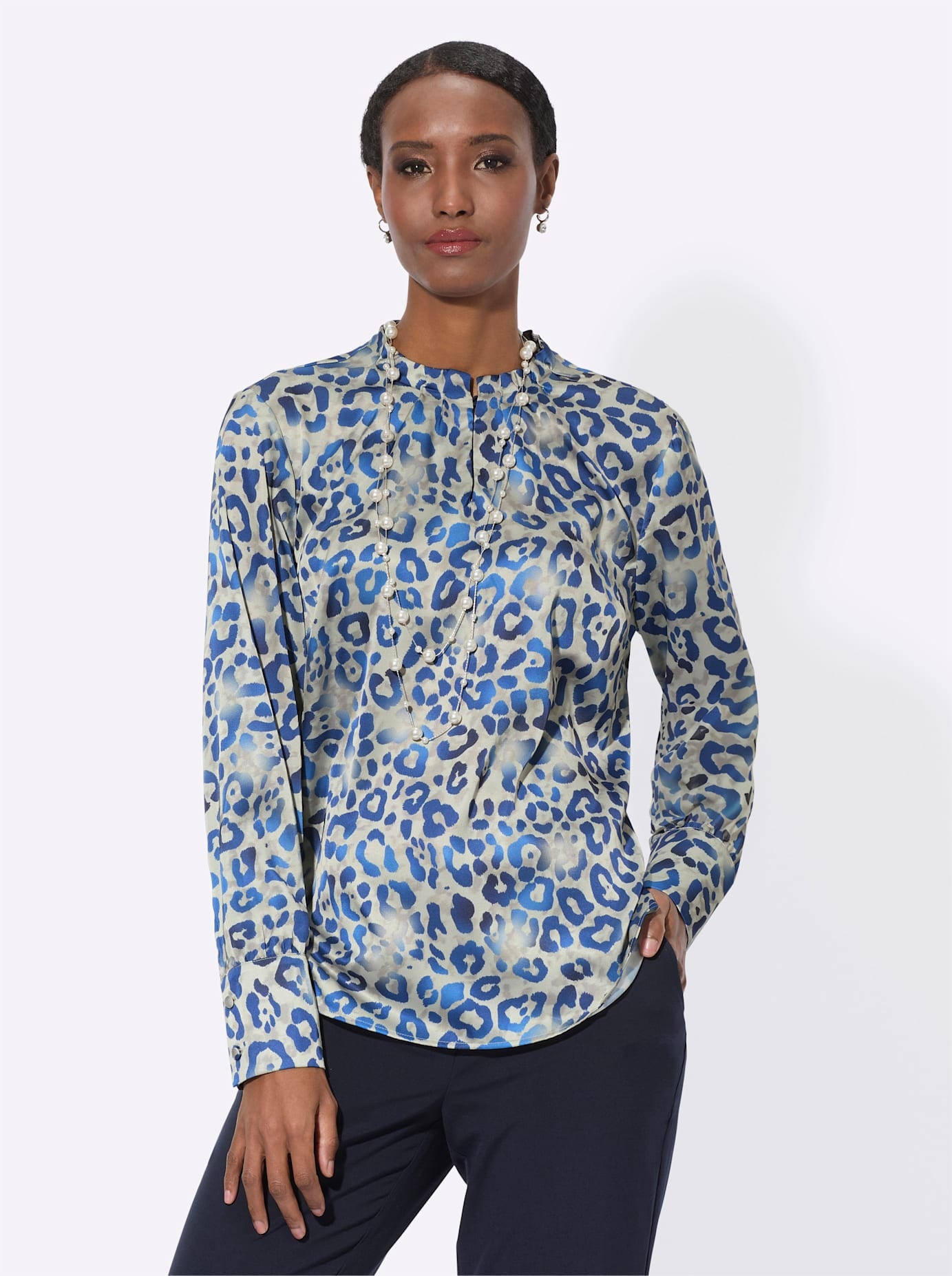 creation L Satinbluse