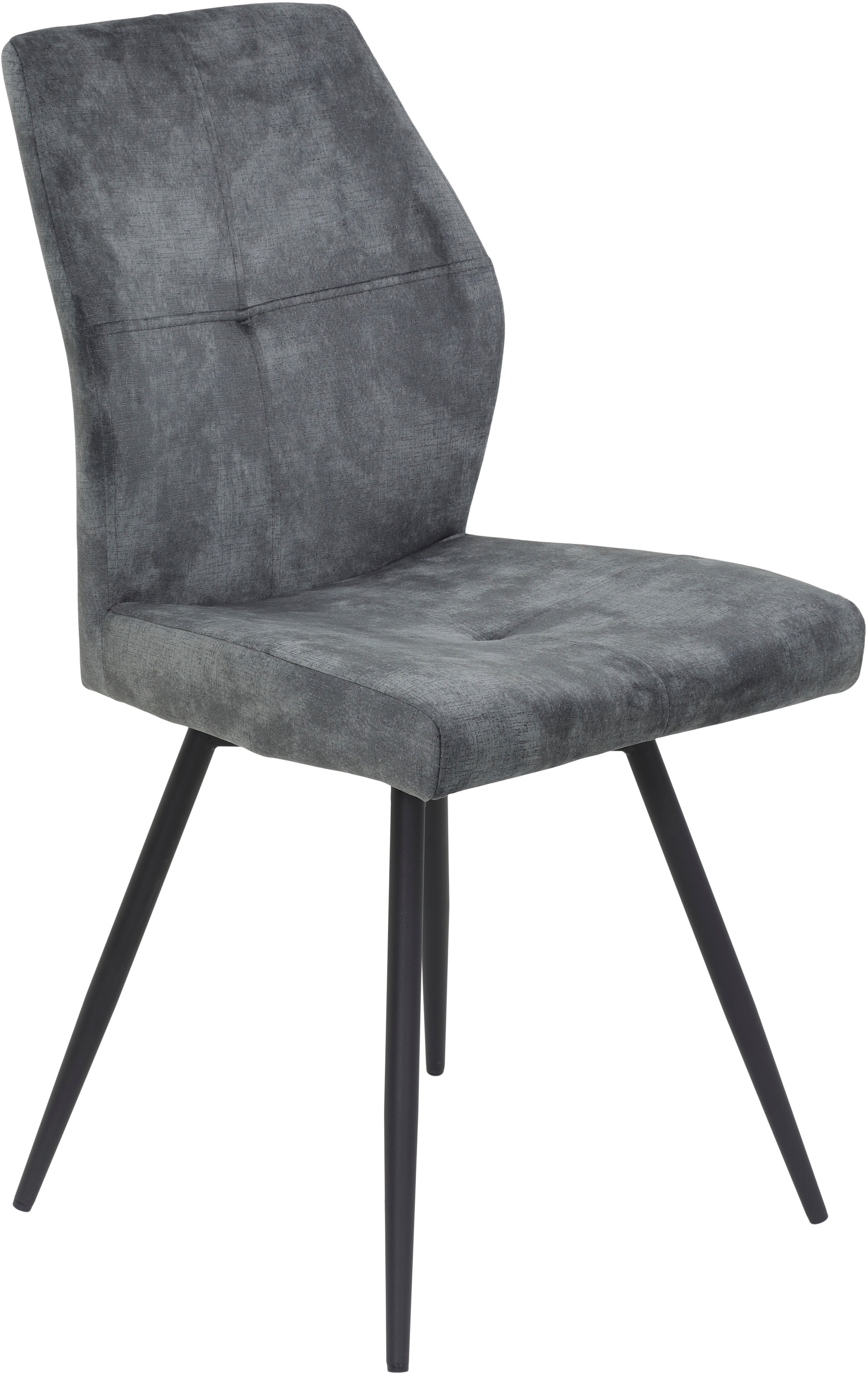 HELA 4-Fußstuhl »ALLY«, (Set), 2 St., Microfaser VINTAGE-Polyester, 4-Fuß, 360° drehbar, gepolstert, Vintage Velvet mit Steppnähten