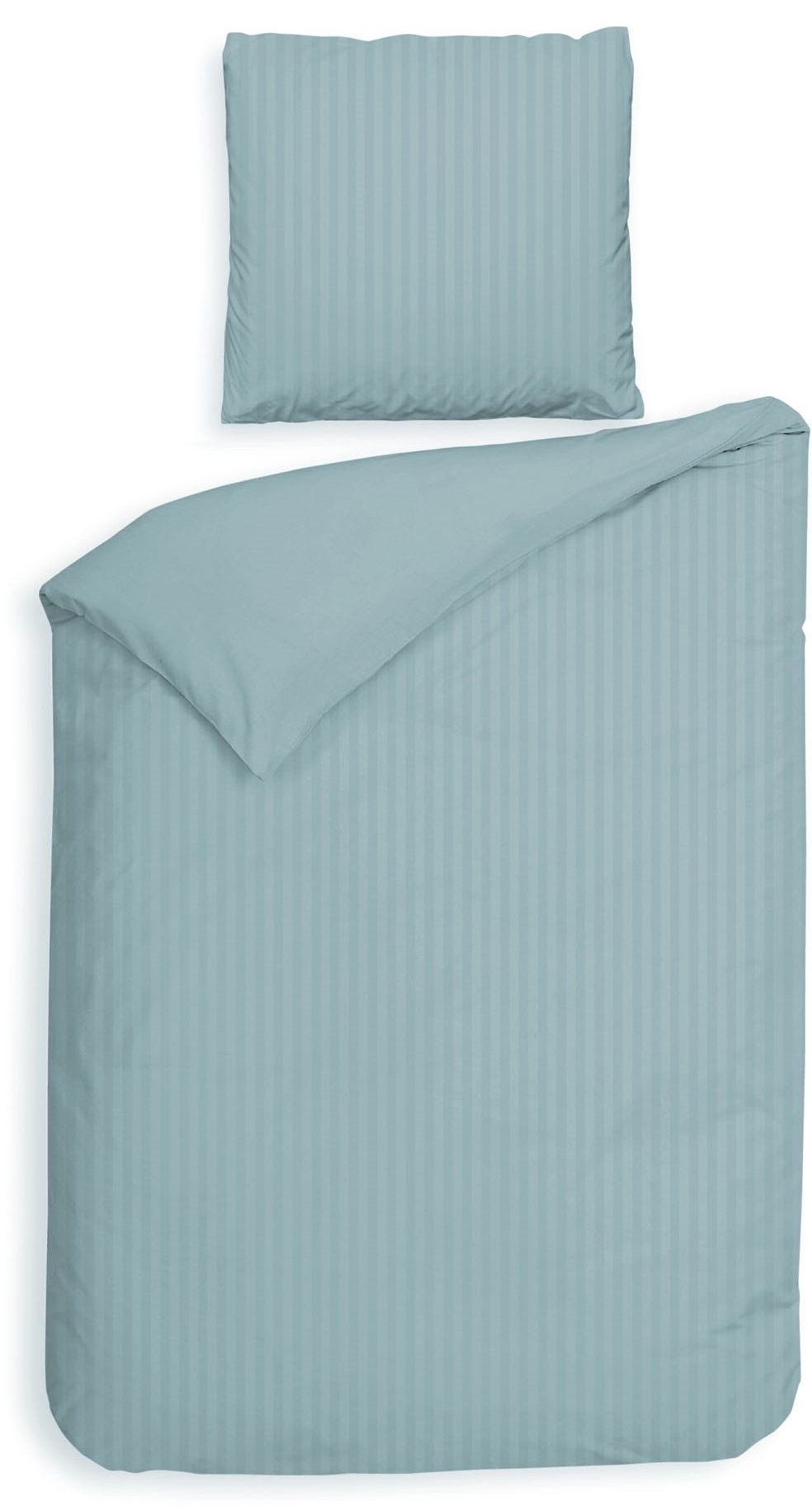 Heckett & Lane Bettwäsche "Banda" 2 tlg. hochwertiges Mako-Satin, Streifen günstig online kaufen