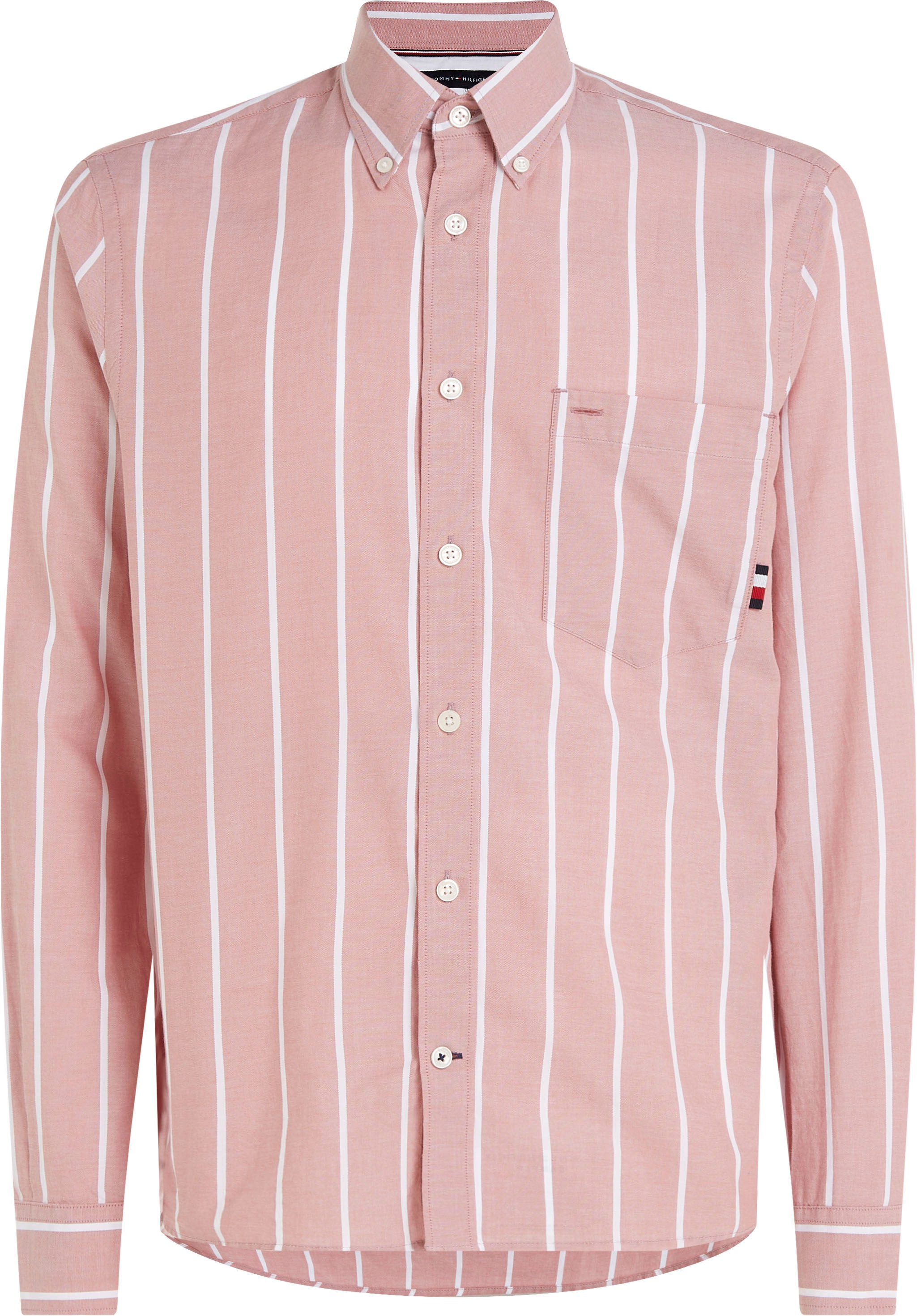 Tommy Hilfiger Langarmhemd »OXFORD kaufen RF BAUR SHIRT«, STRIPE mit ▷ Button-down-Kragen 