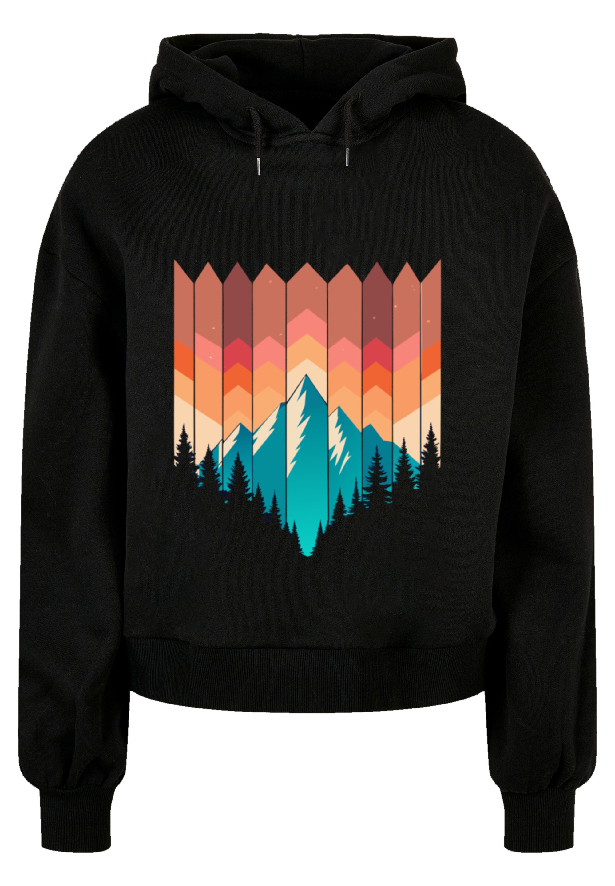 F4NT4STIC Sweatshirt »Berg Sonnenuntergang Geometrisch«, Premium Qualität