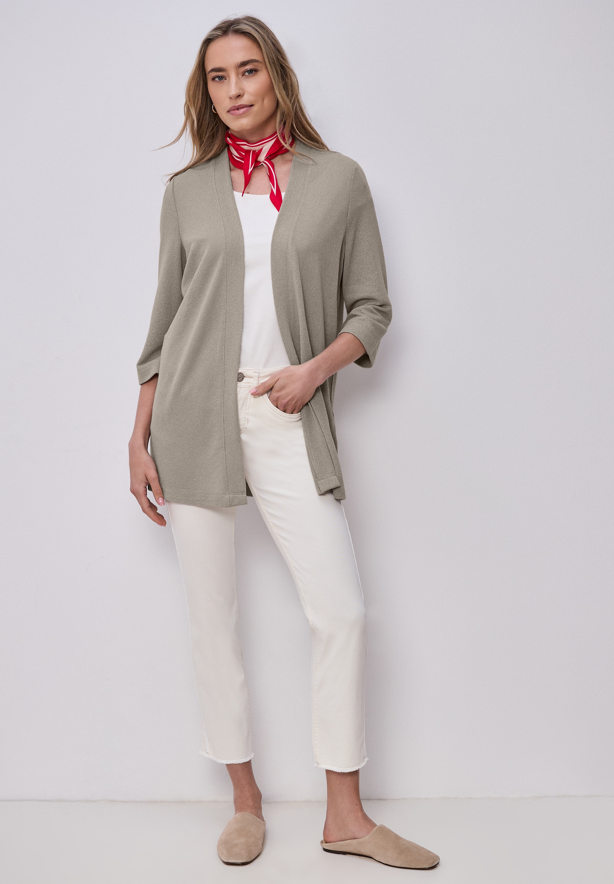 Thumbnail - STREET ONE Cardigan mit Materialmix