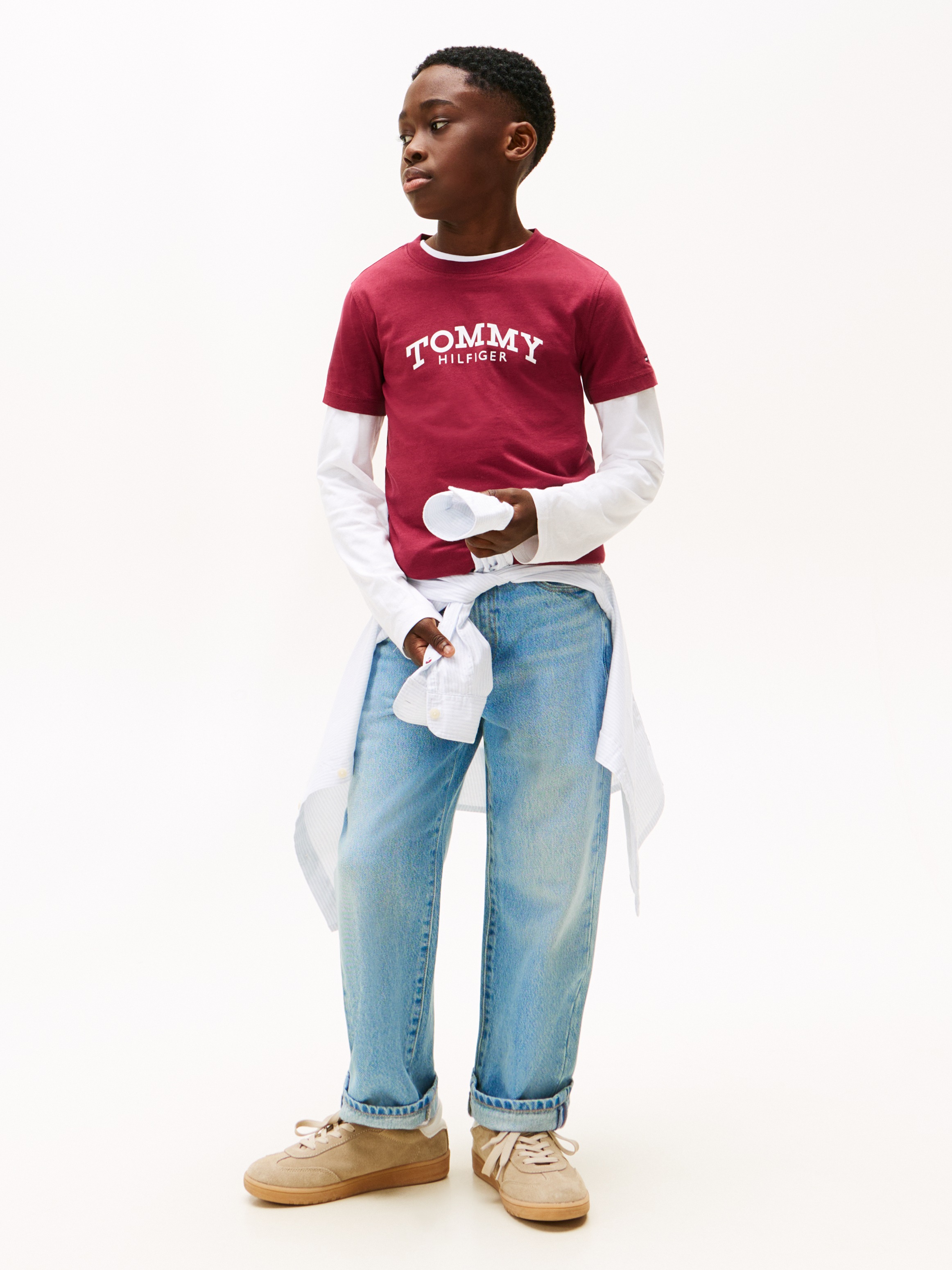 Thumbnail - Tommy Hilfiger T-Shirt Regular fit, für Kinder bis 16 Jahre, Druck