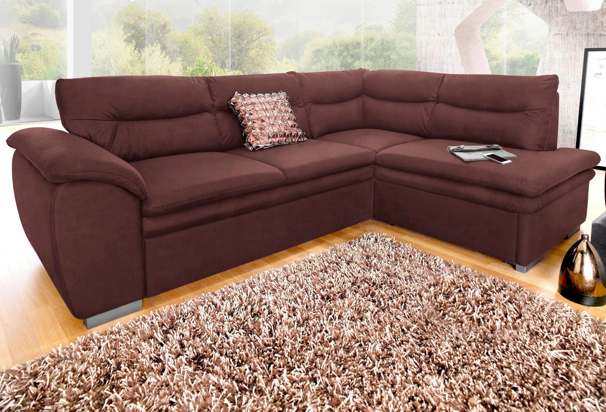 COTTA Ecksofa »Leandra L-Form« patogi su mie...