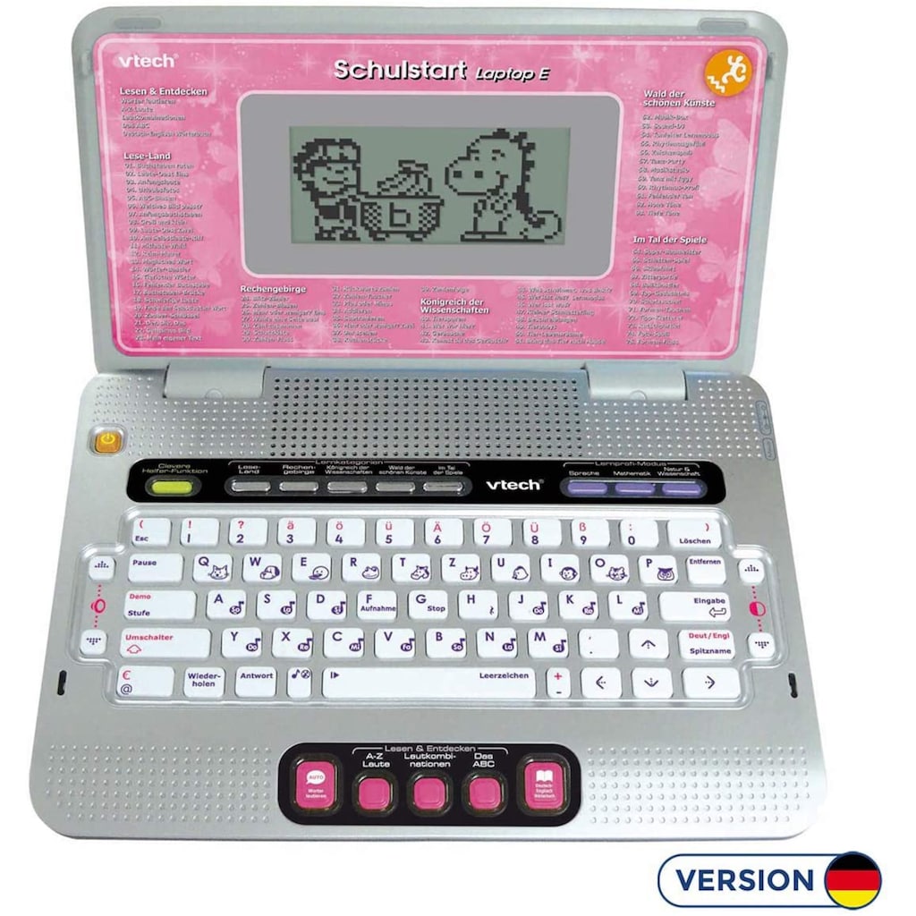 Vtech® Kindercomputer »School & Go, Schulstart Laptop E - pink«