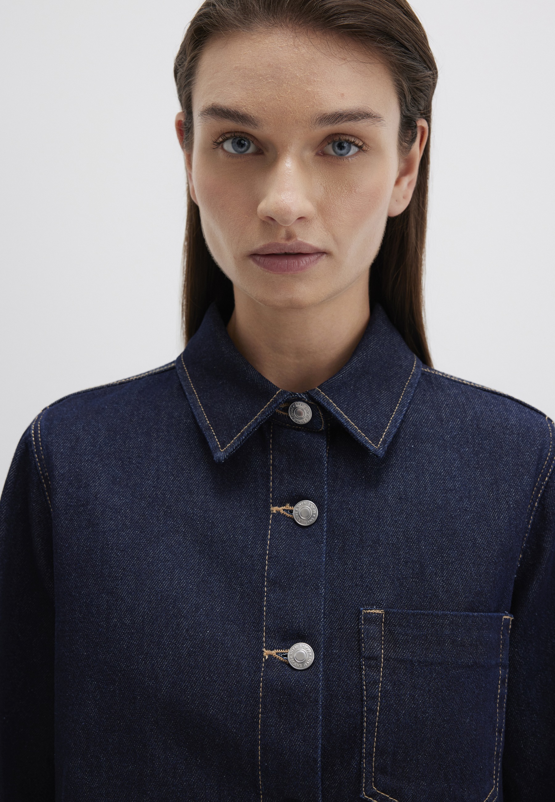 Mavi Jeansbluse »LONG SLEEVE SHIRT«, Overshirt Denim