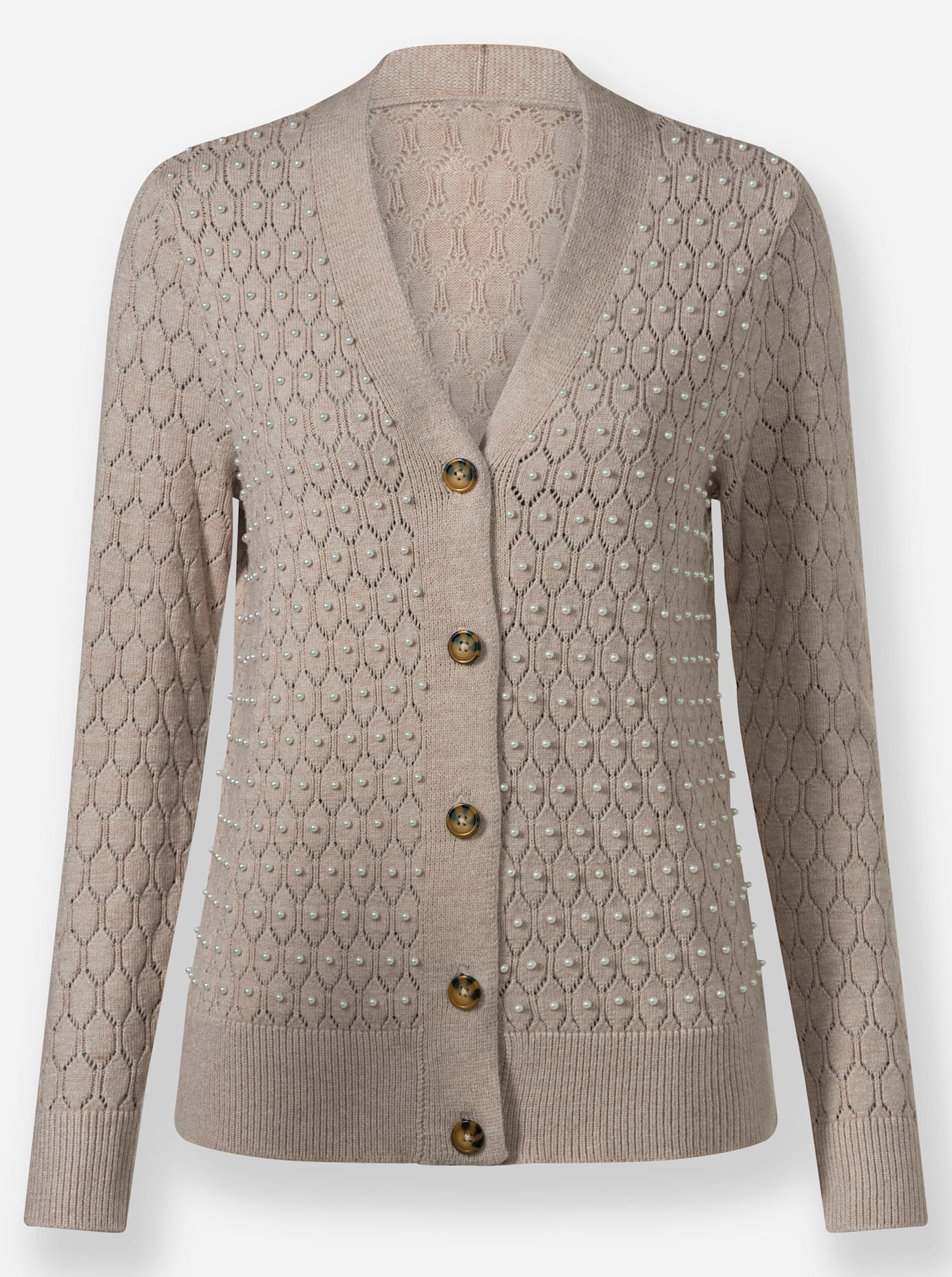 Inspirationen Women's Knit Cardigan Beige 48 3