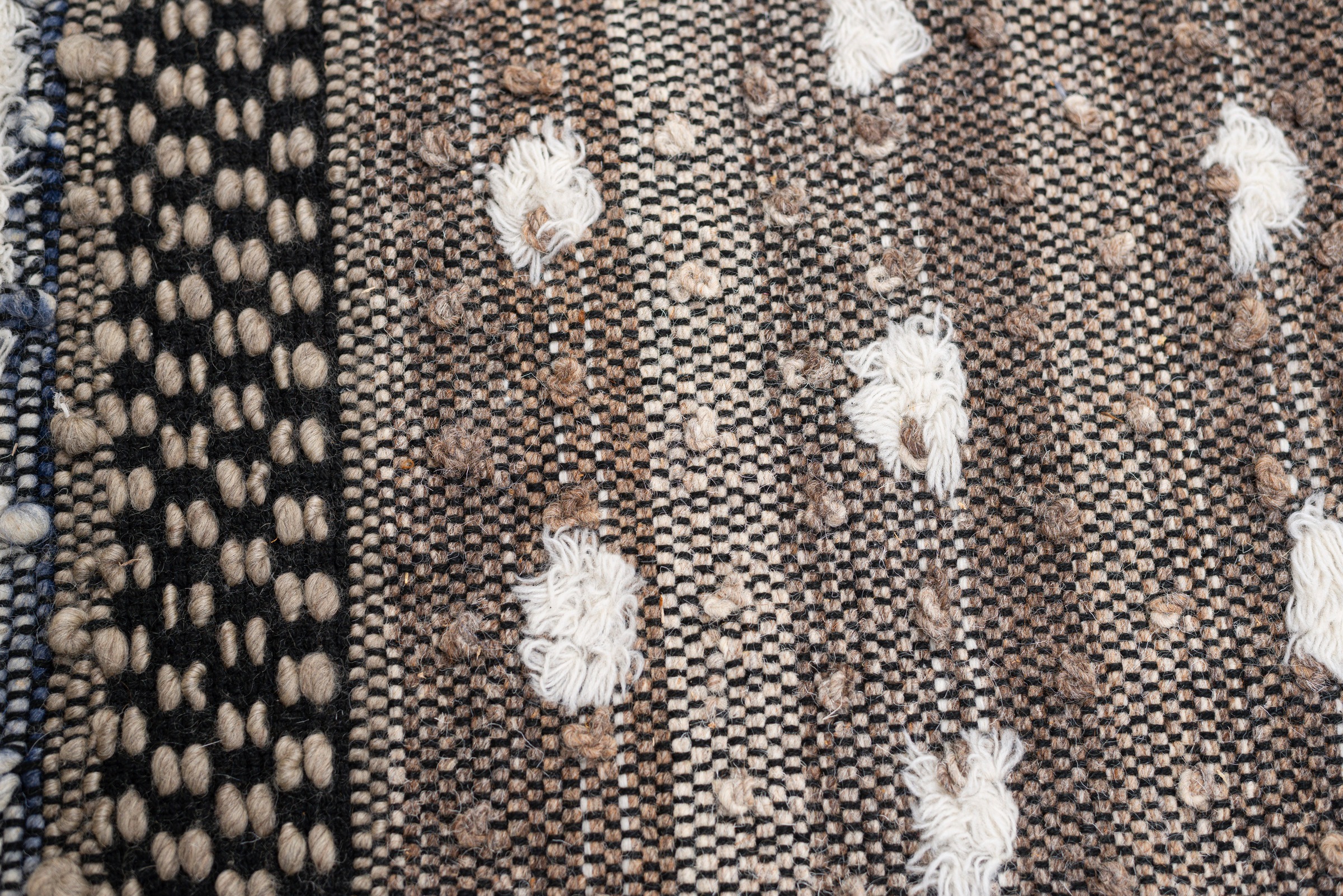 TOM TAILOR HOME Wollteppich »Vintage Funky Nature«, rechteckig, 5 mm Höhe, reine Wolle, handgewebt, mit Fransen