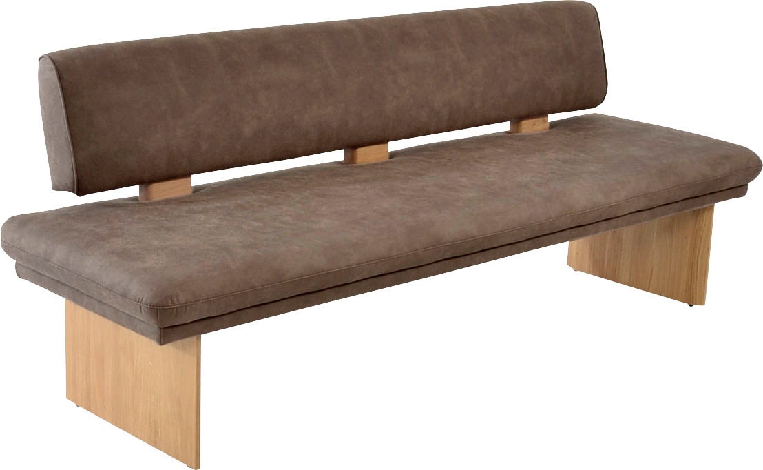 K+W Komfort & Wohnen Essbank "Longbeach Polsterbank" 1 Stk. tlg. Spitzkissenoptik im Sitz, wahlweise in der Breite 204cm oder 224cm