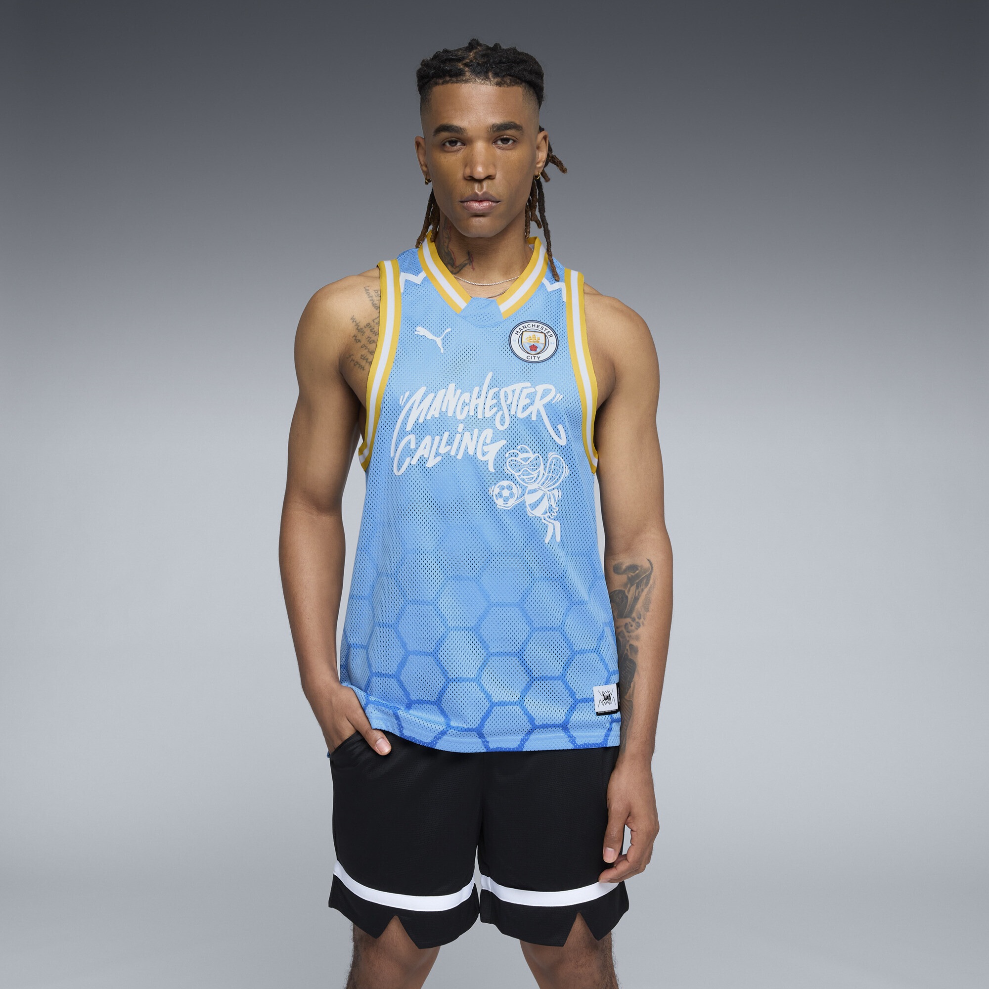PUMA Trainingsshirt »PUMA HOOPS x MANCHESTER CITY Basketballtrikot Herren«