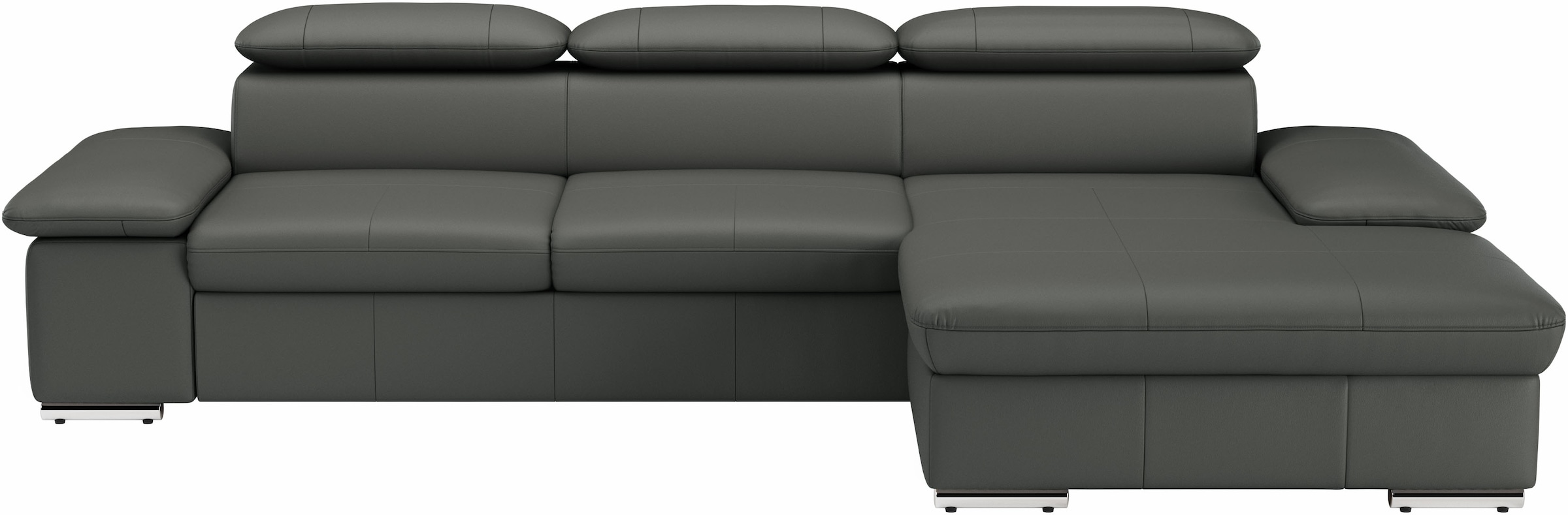 sit&more Ecksofa "Valantine L-Form, B: 286 cm" mit Arm- & Kopfteilverstellung, optional mit Schlaffunktion