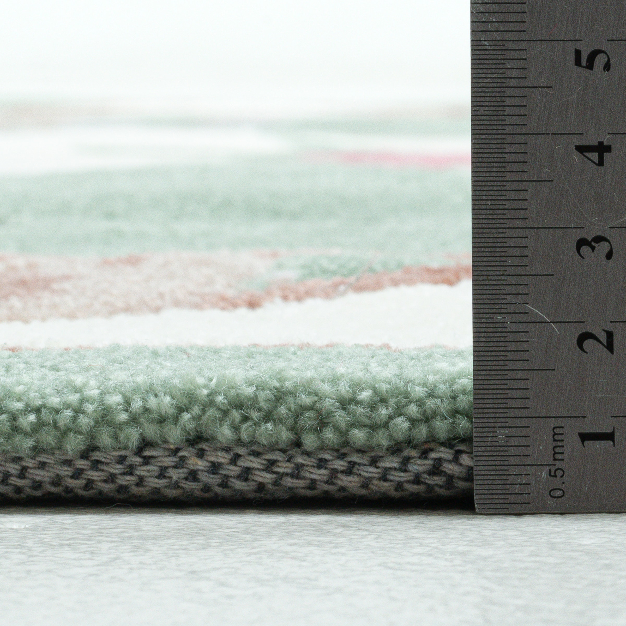 THEKO Teppich »Ming, handgetuftet« rund 14 mm Höhe Pastell-Farben, florales Design, auch in oval & rund, Wohnzimmer