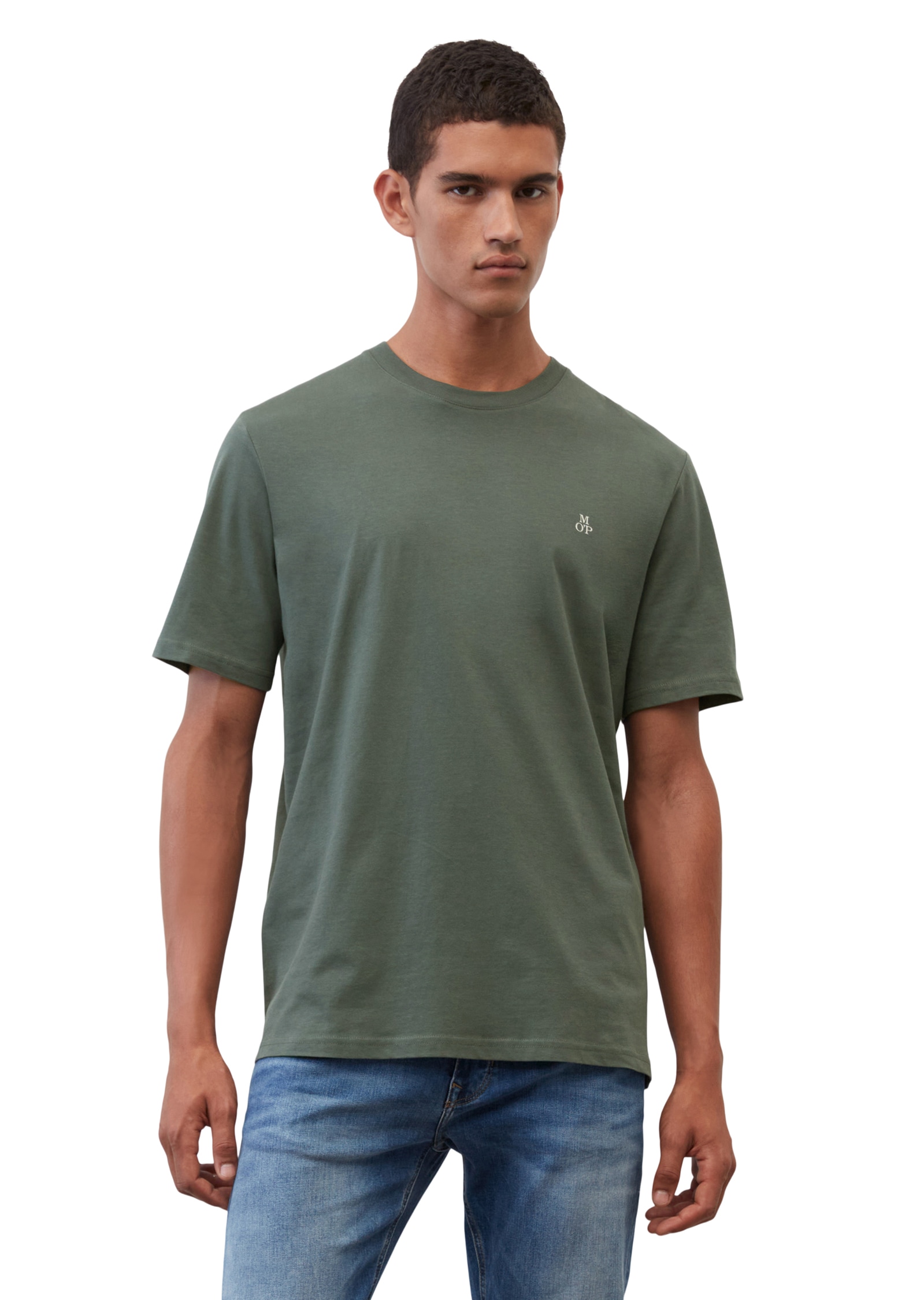 Marc OPolo T-Shirt Logo-T-Shirt aus Bio-Baumwolle günstig online kaufen