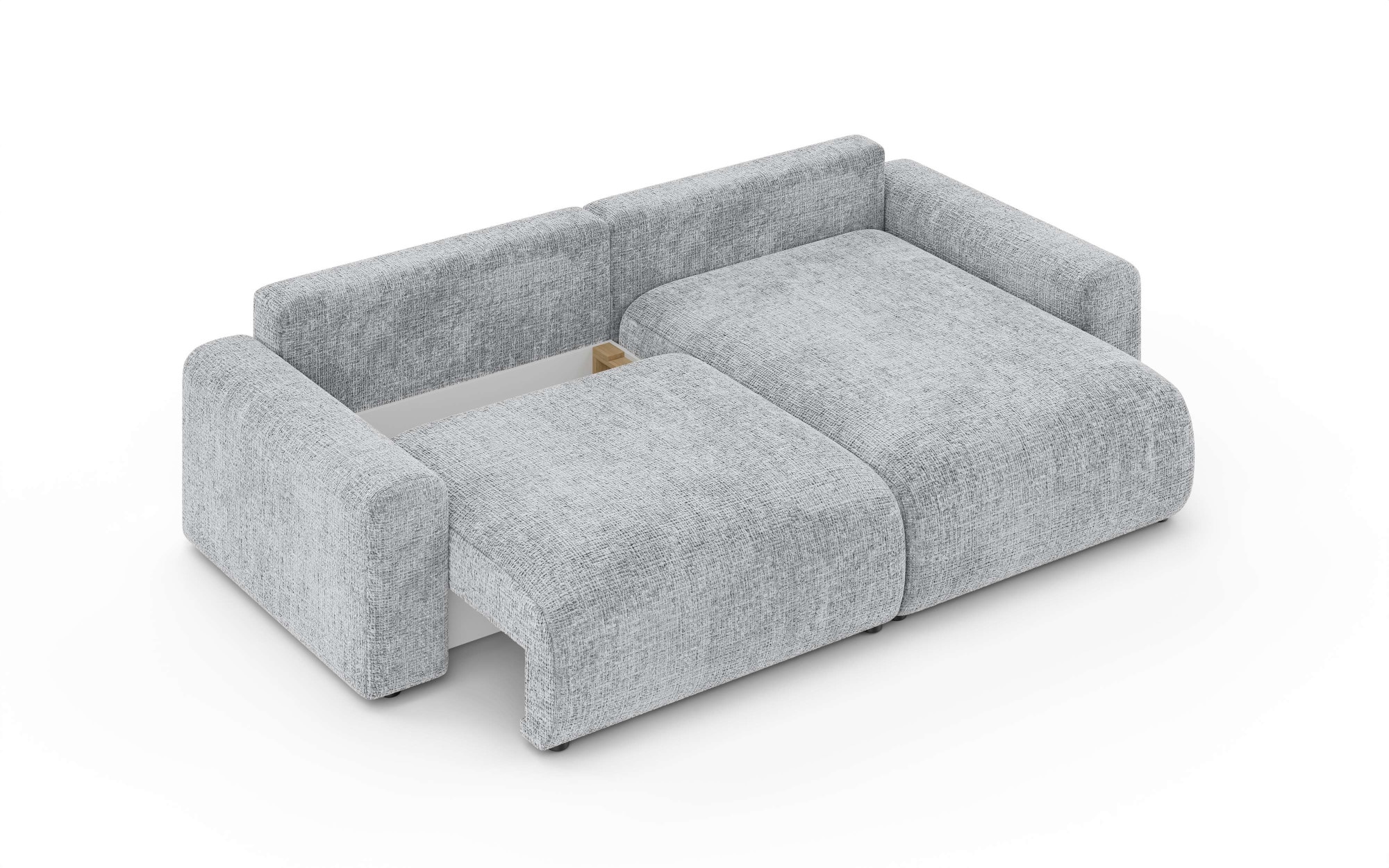 Home affaire Ecksofa »LAKESIDE klein mit Bettfunktion und Bettkasten, B/T/H 235/142/84 cm«, L-Form, Recamiere beidseitig montierbar, mit Wellenunterfederung