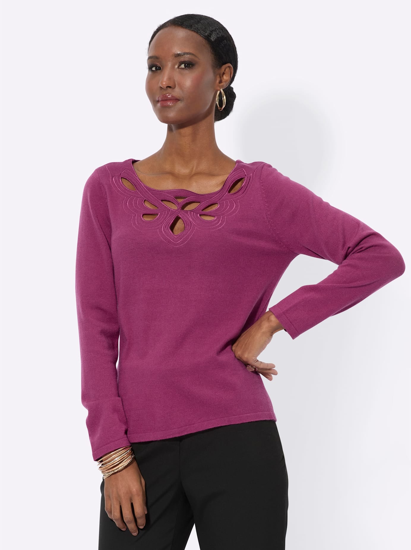 creation L Strickpullover »Modal-Mix-Pullover«