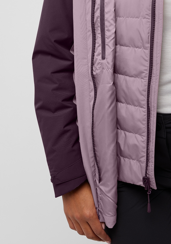 Jack Wolfskin 3-in-1-Funktionsjacke »HUNBERG 3IN1 JKT W«, mit Kapuze