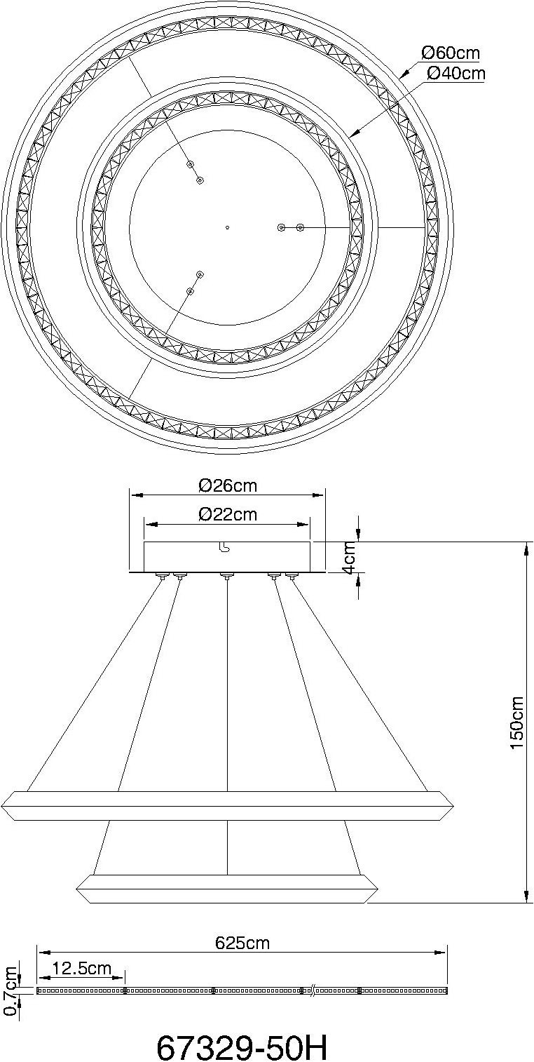 GLOBO LIGHTING Hängeleuchte »ALAINA« LED-Modul 1 Stk. warmweiß - kaltweiß Hängelampe Esszimmer-Leuchte Esstischleuchte Wohnzimmer