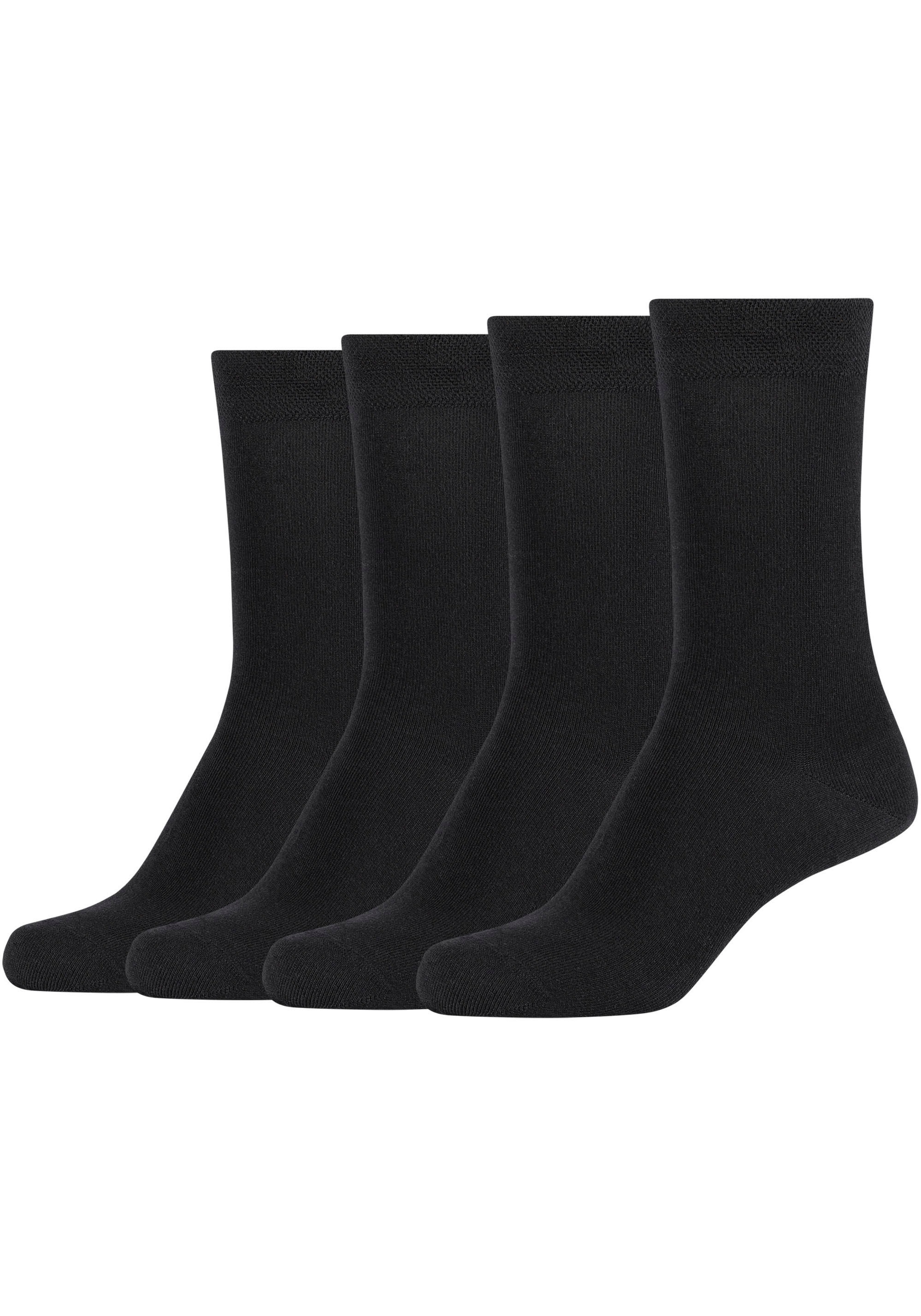 Camano Basicsocken "ca-soft" 4 Stk. tlg. Mit Piquee-Bund ohne Gummidruck günstig online kaufen