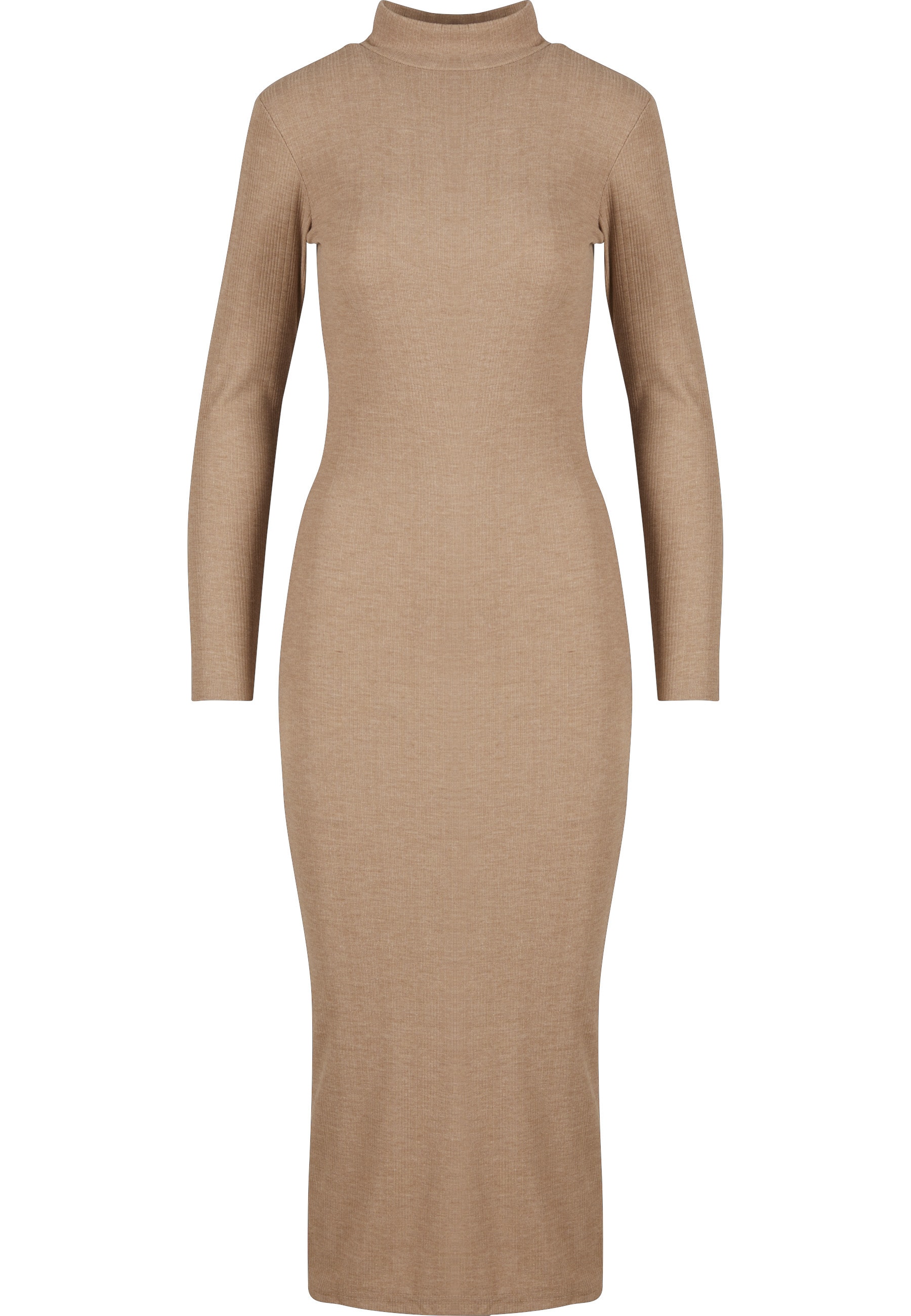 URBAN CLASSICS Shirtkleid "Urban Classics Ladies Rib Longlseeve Mockneck Dr günstig online kaufen