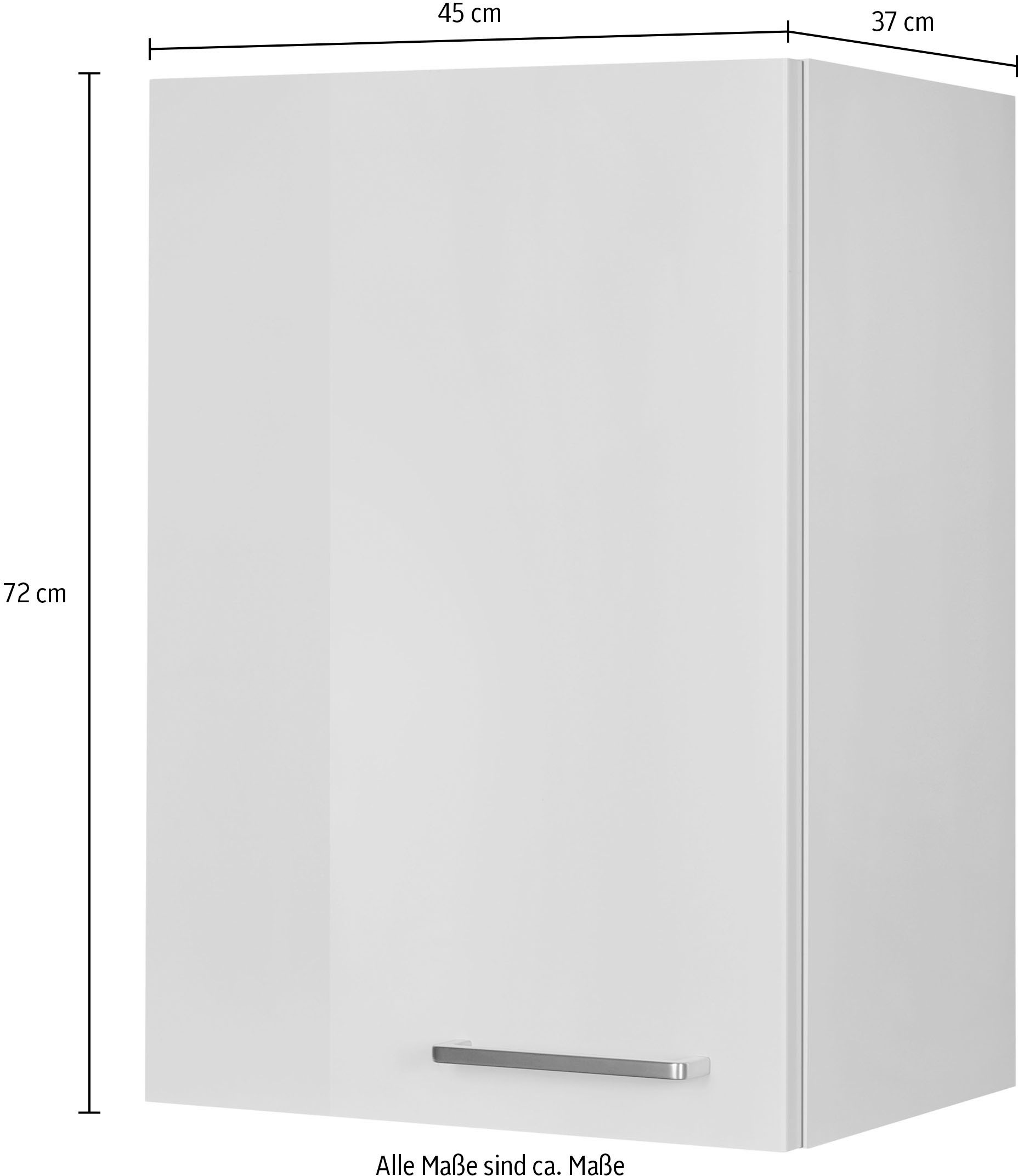 nobilia® Hängeschrank »"Flash", Ausrichtung wählbar, vormontiert,«, in drei Breiten: 30, 40 und 60 cm, mit Soft-Close-Funktion