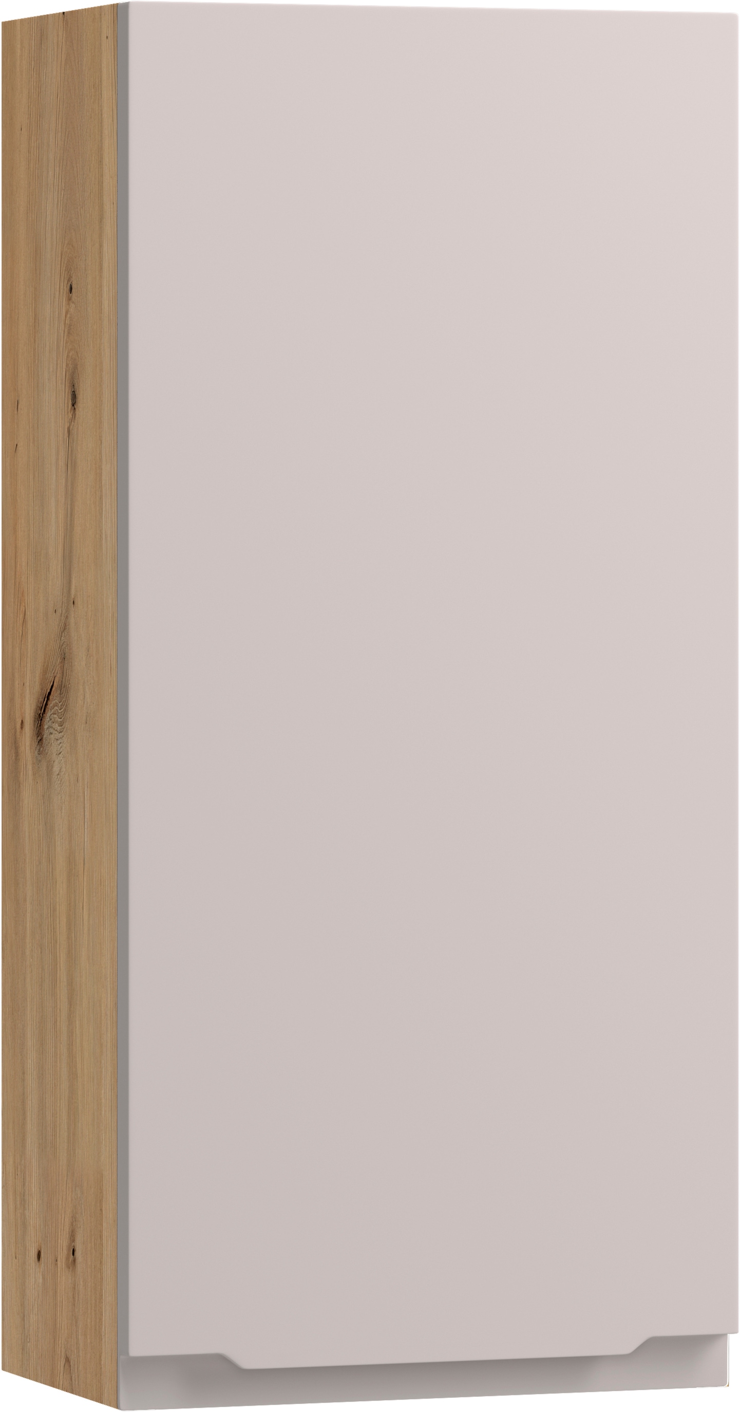 welltime Hängeschrank "CABO, gedämpfte Scharniere" Kaschmir, griffloses Design, reversibel