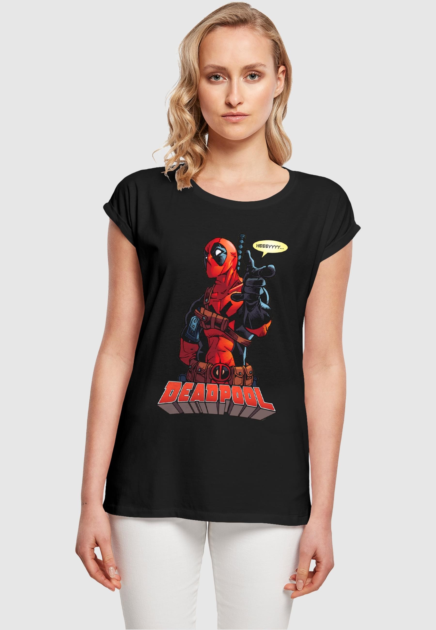 ABSOLUTE CULT T-Shirt »ABSOLUTE CULT Damen Ladies Deadpool - Hey You T-Shirt«, (1 tlg.)