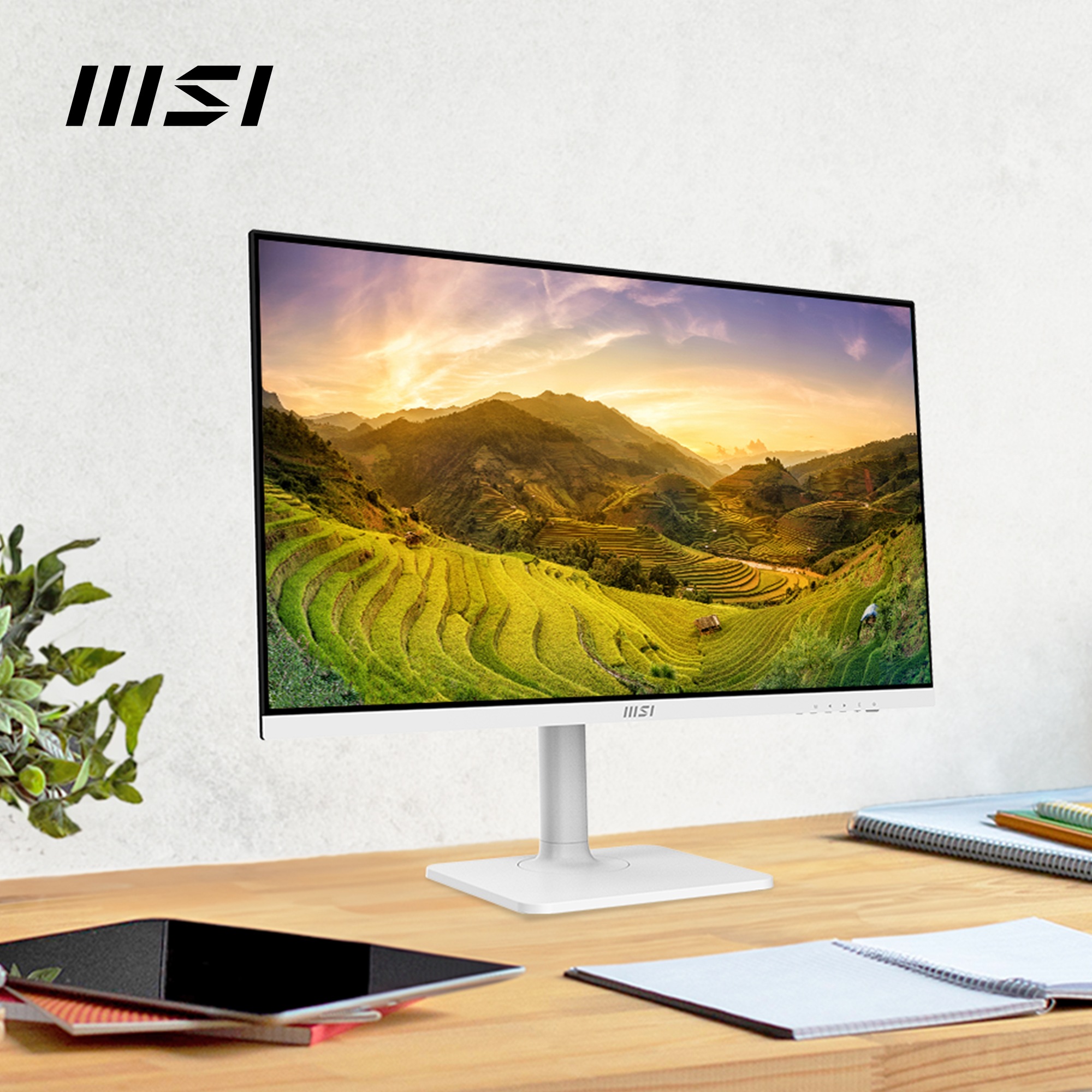 MSI LED-Monitor »Modern MD2712PW«, 69 cm/27 Zoll, 1920 x 1080 px, Full HD, 1 ms Reaktionszeit, 100 Hz, höhenverstellbar, 3 Jahre Herstellergarantie, USB-C