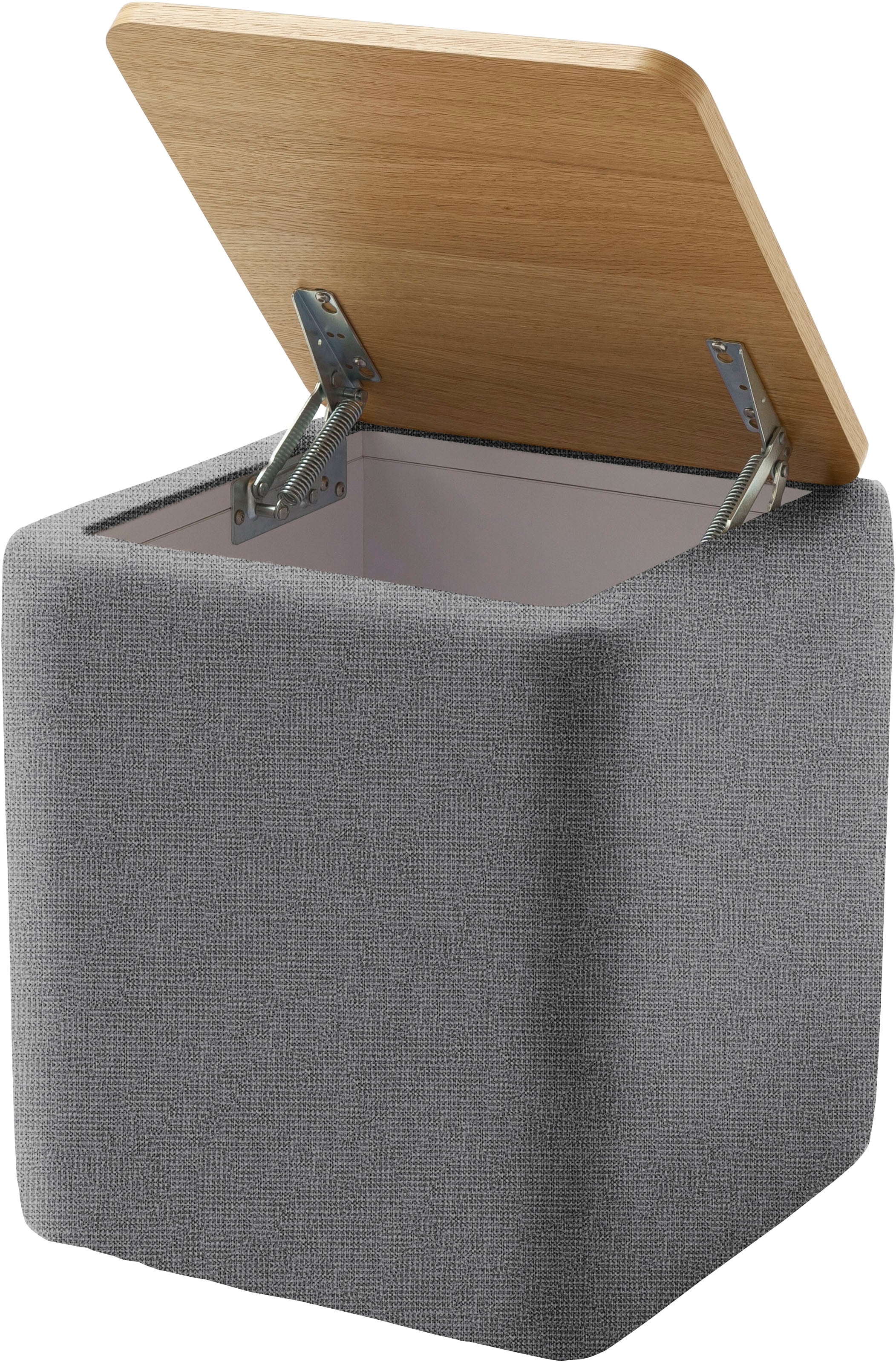 Home affaire Stauraumhocker »Kyro, Stauraum mit Tischplatte Eiche, Breite 40 cm« Stylisch, handlich und praktisch für dein Schlafzimmer