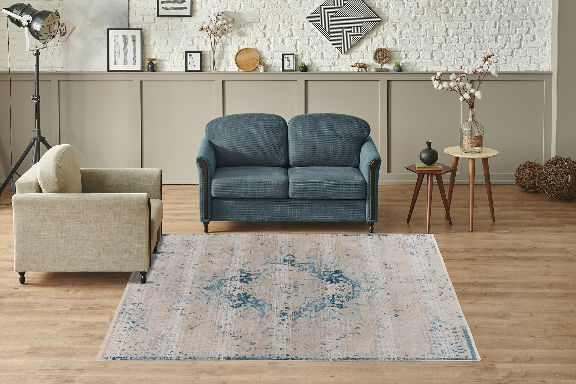 Kayoom Teppich »Milan 225«, rechteckig, 5 mm Höhe, ca. 436.800 Points/qm, Kurzflorteppich, weiche Haptik, hochwertig
