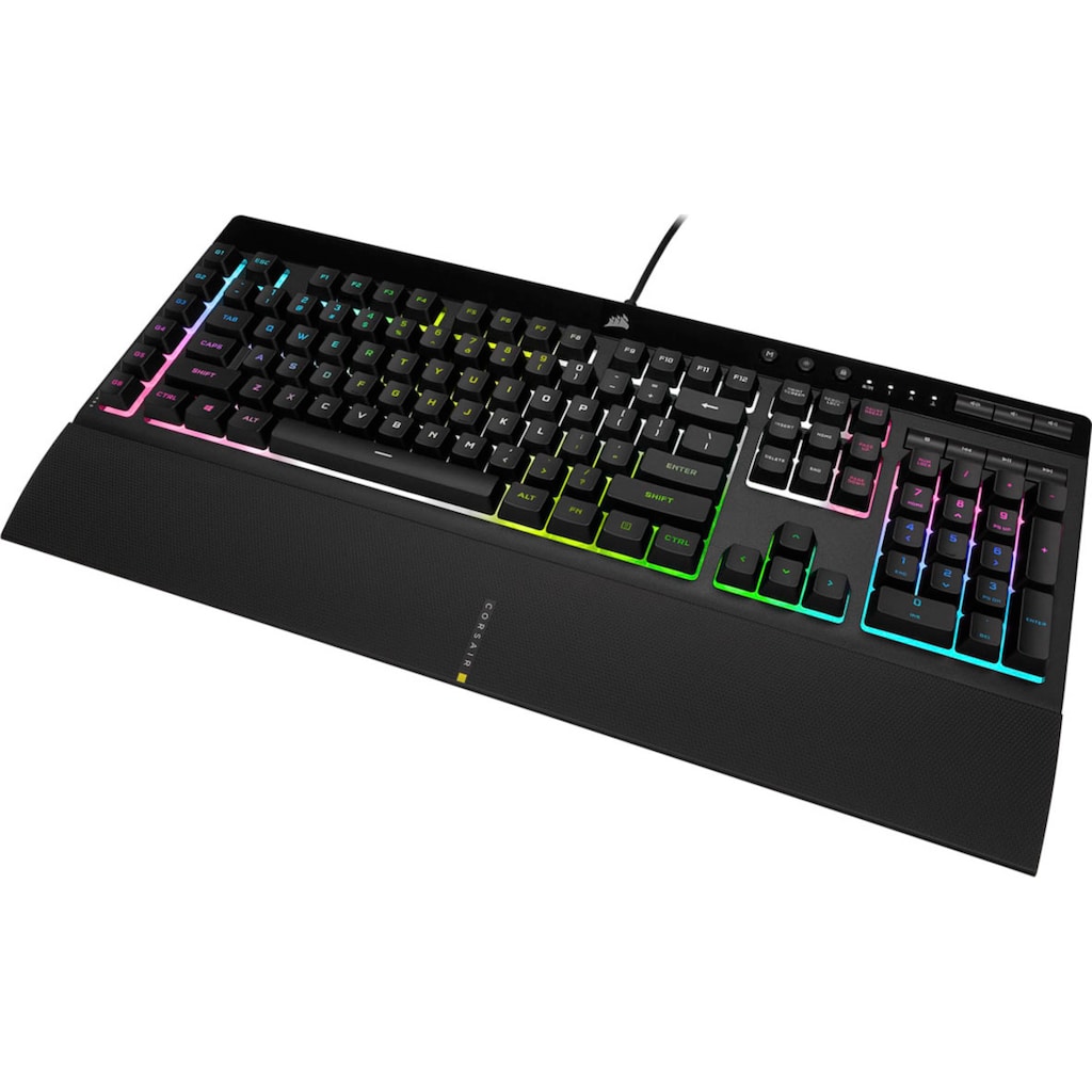 Corsair Gaming-Tastatur »K55 RGB PRO XT«, (Makrotasten-Ziffernblock-USB-Anschluss)