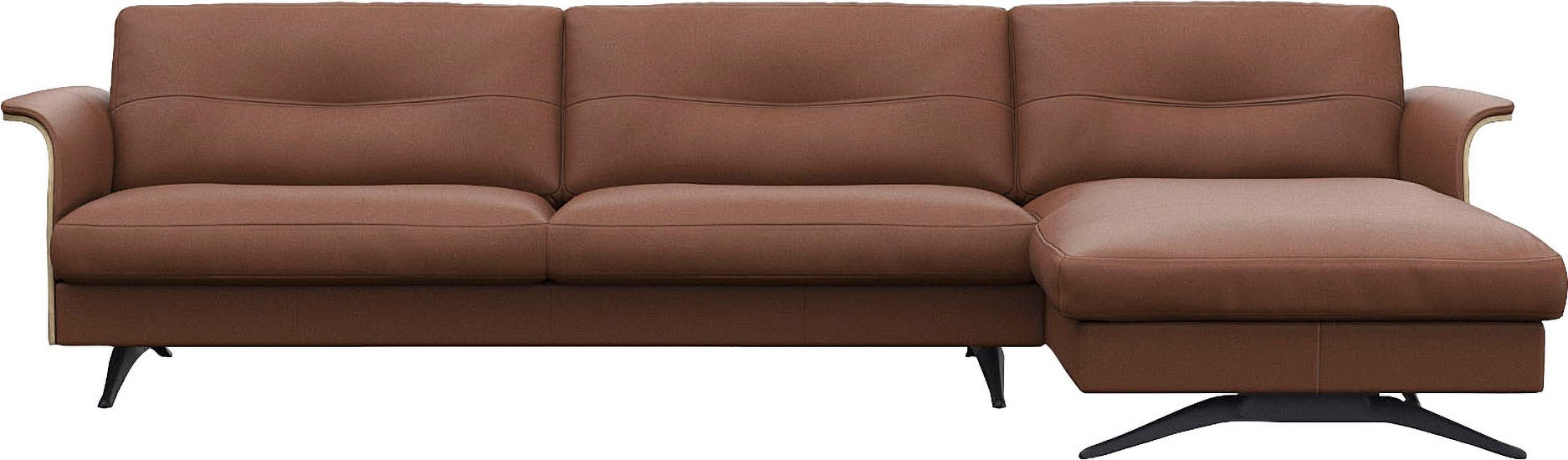 FLEXLUX Ecksofa "Glow, super bequem durch hochwertigem Sitzaufbau mit Feder günstig online kaufen