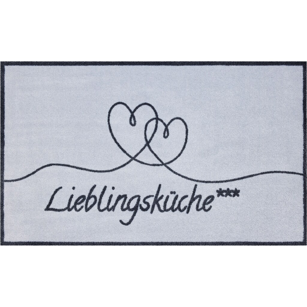 GRUND exklusiv Fußmatte »Lieblingsküche«, rechteckig, 8 mm Höhe, angenehme Haptik