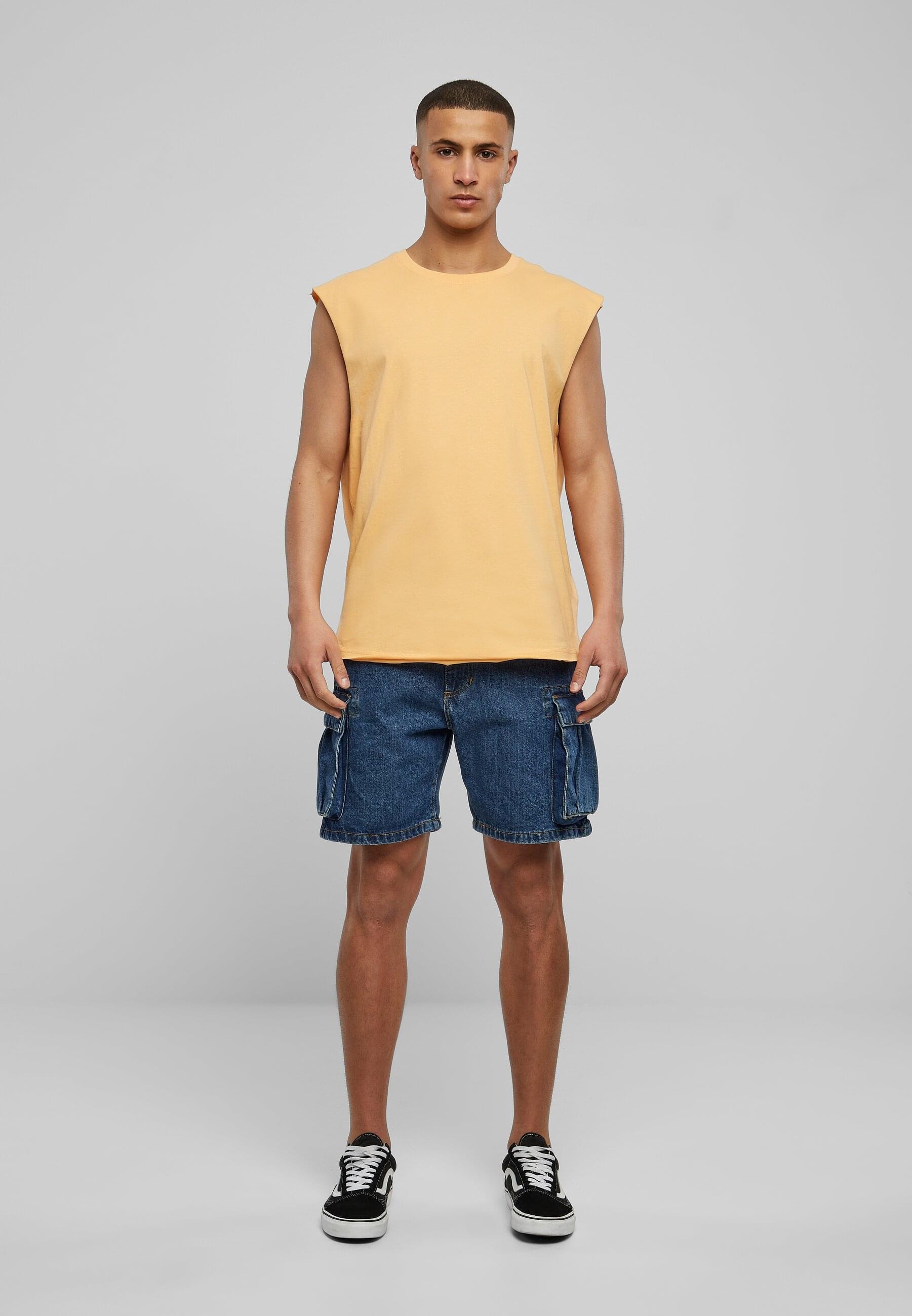 URBAN CLASSICS T-Shirt »Urban Classics Herren Open Edge Sleeveless Tee«, (1 tlg.)