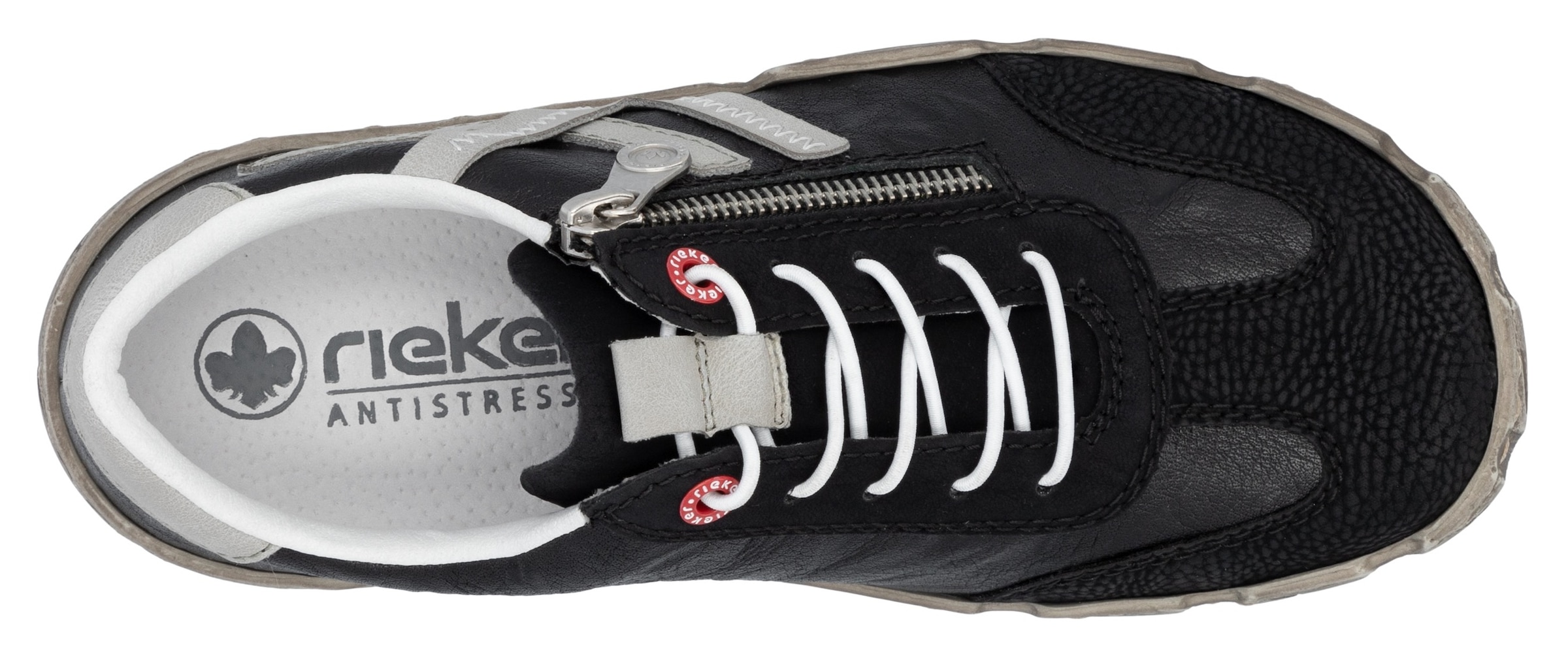 Rieker Slip-On Sneaker, Halbschuh, Schlupfschuh, Freizeitschuh mit weicher Innensohle