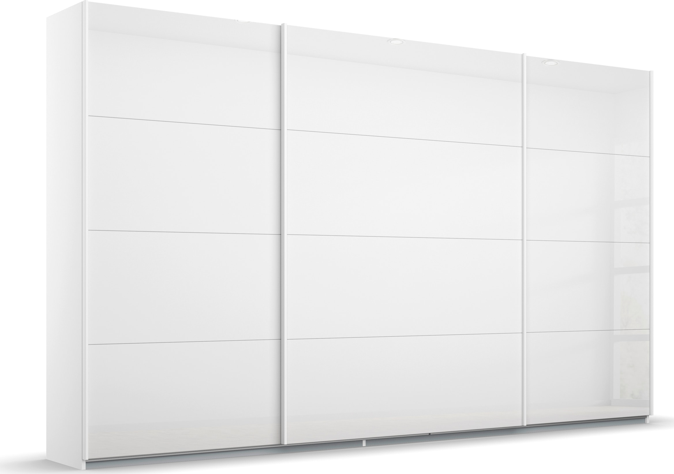 Schwebetürenschrank RAUCH, B:315cm H:210cm T:62cm, weiß, Holzwerkstoff, Schränke, "Kleiderschrank Schrank Garderobe KOLUNA mit hochwertiger