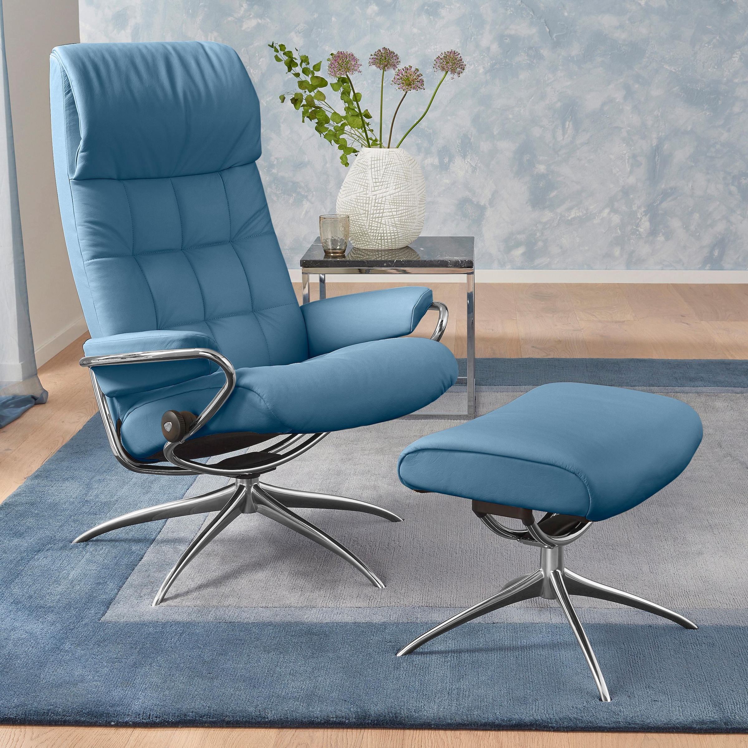 Stressless "London" Set, Relaxsessel mit Hocker, mit Hocker, High Back, mit günstig online kaufen