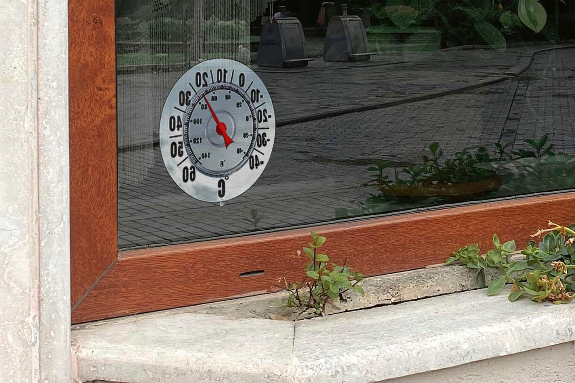Maximex Fensterthermometer, mit Saugnapf, für den Außenbereich