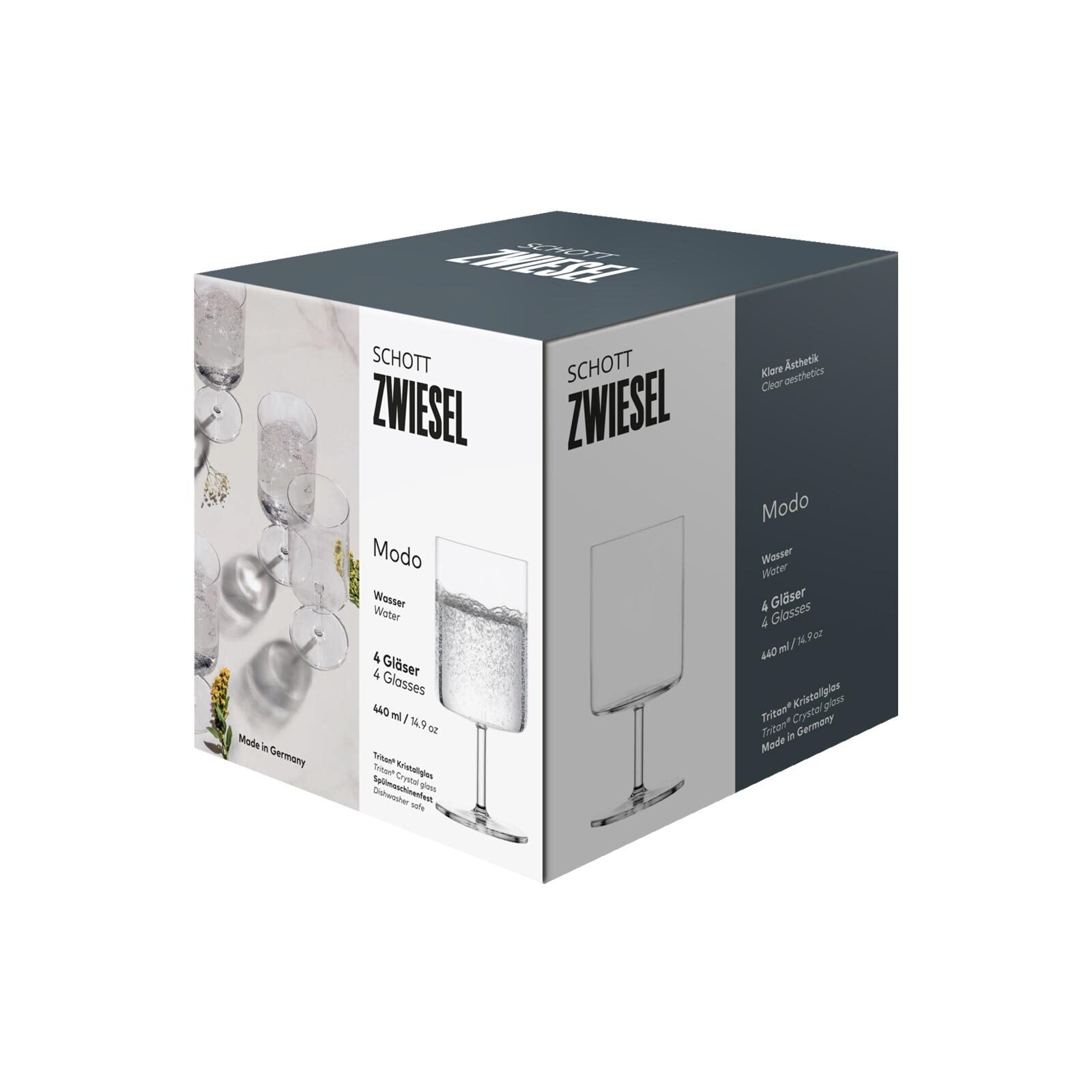 SCHOTT-ZWIESEL Rotweinglas »Wassergläser Modo 179 ml 4er Set transparent«