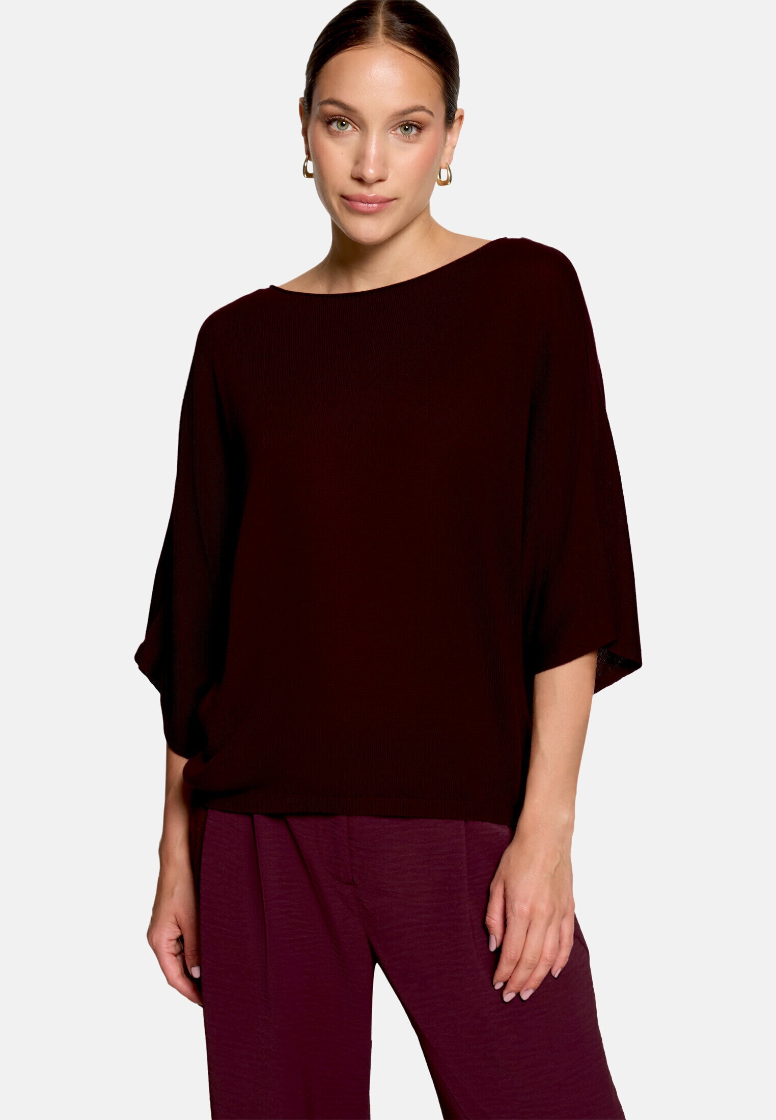 Zero Kurzarmshirt »Damen mit Fledermausärmeln« 1 Plain/ ohne Details