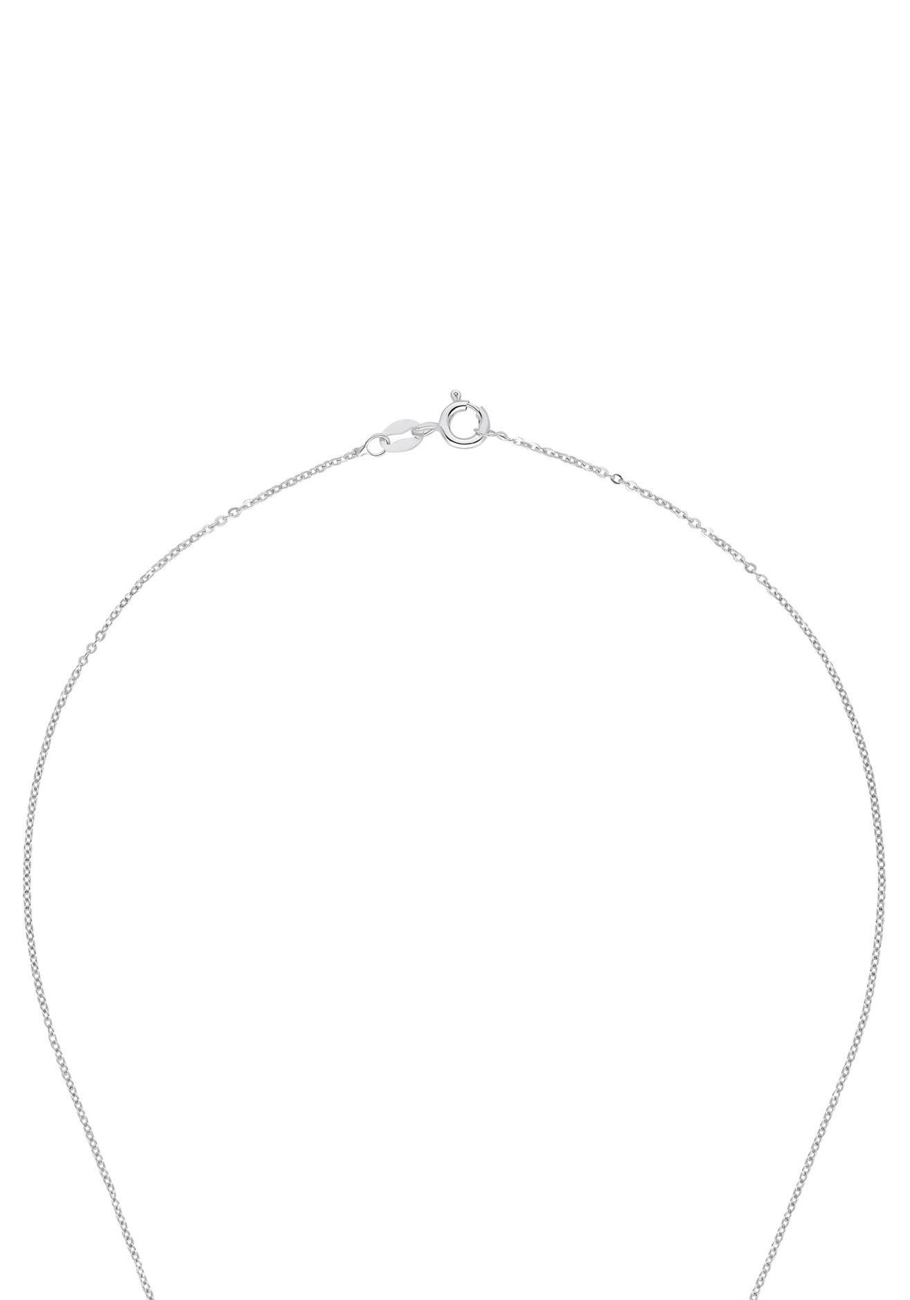Amor Kette mit Anhänger »Blauer Solitär, 9217779«, mit Zirkonia (synth.)