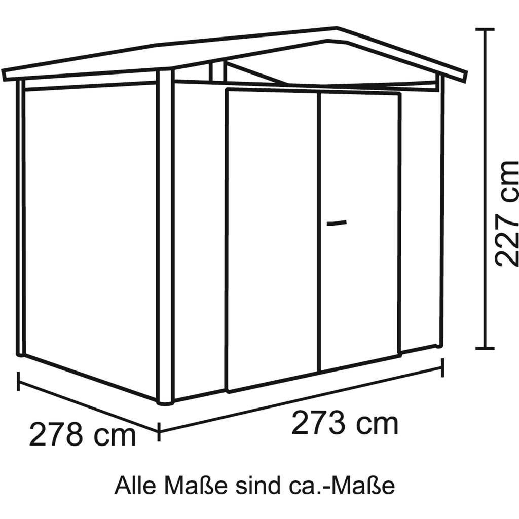 Biohort Gerätehaus »Panorama P4 DT«