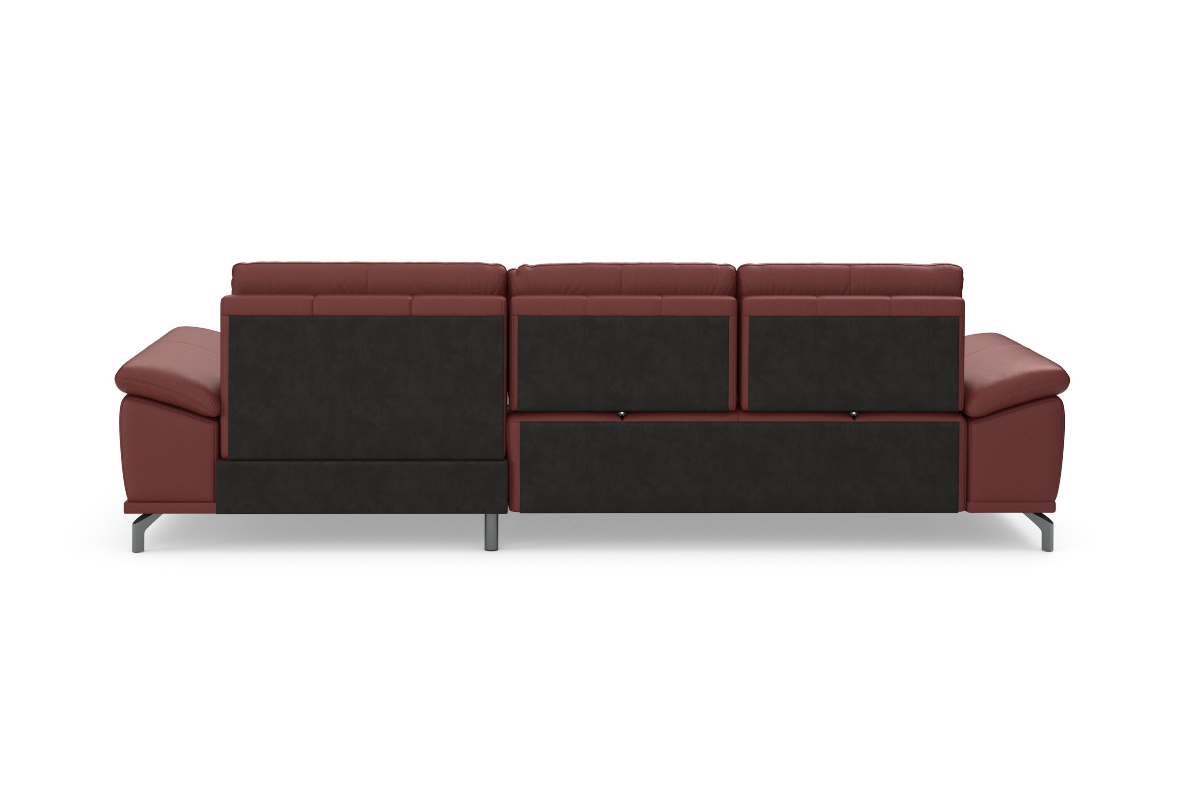 Places of Style Ecksofa Costello, mit Sitztiefenverstellung und Armlehnfunktion, incl. 3 Nierenkissen