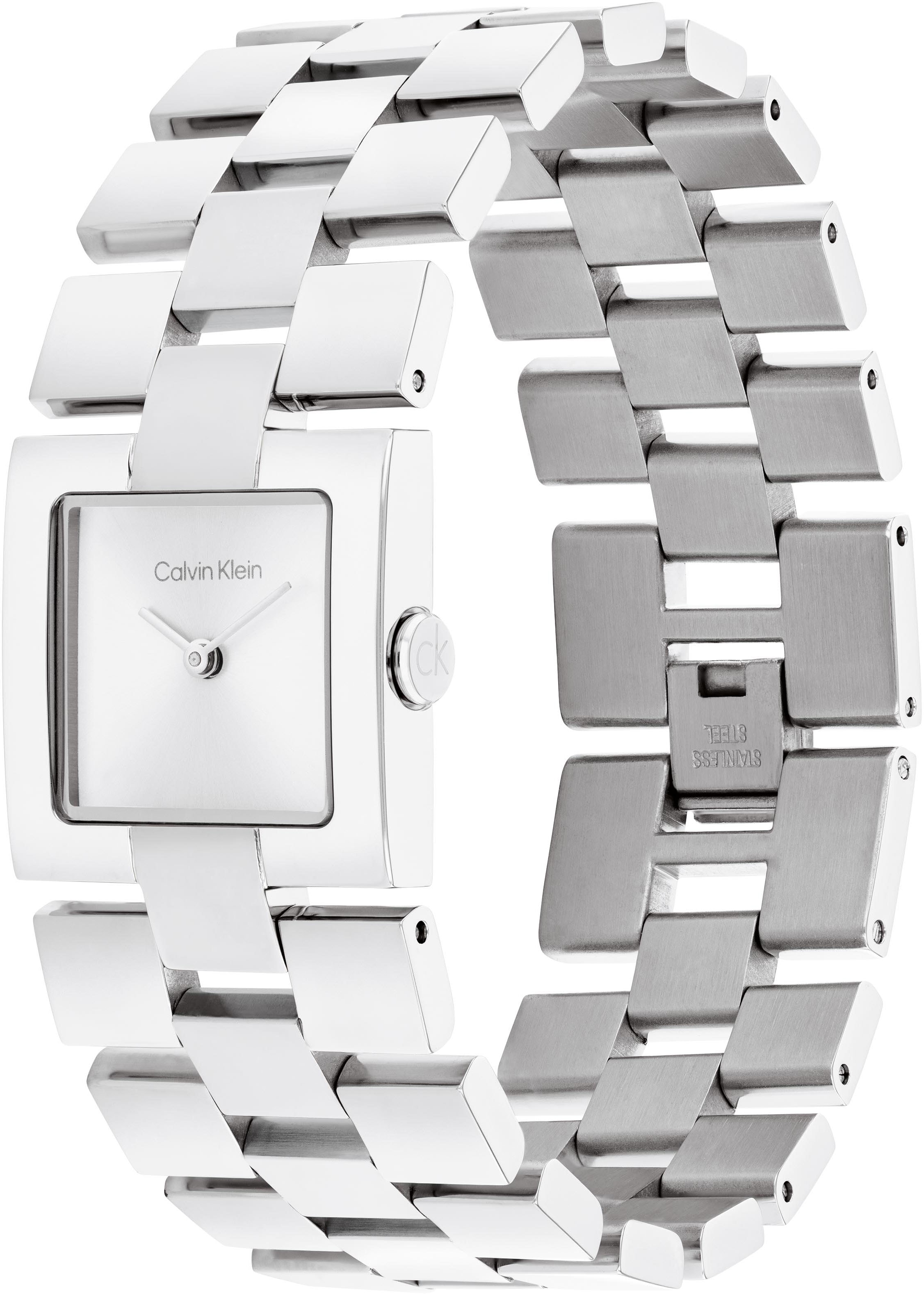 Calvin Klein Quarzuhr »CK MERIDIAN«, Armbanduhr, Damenuhr, Edelstahlarmband, analog
