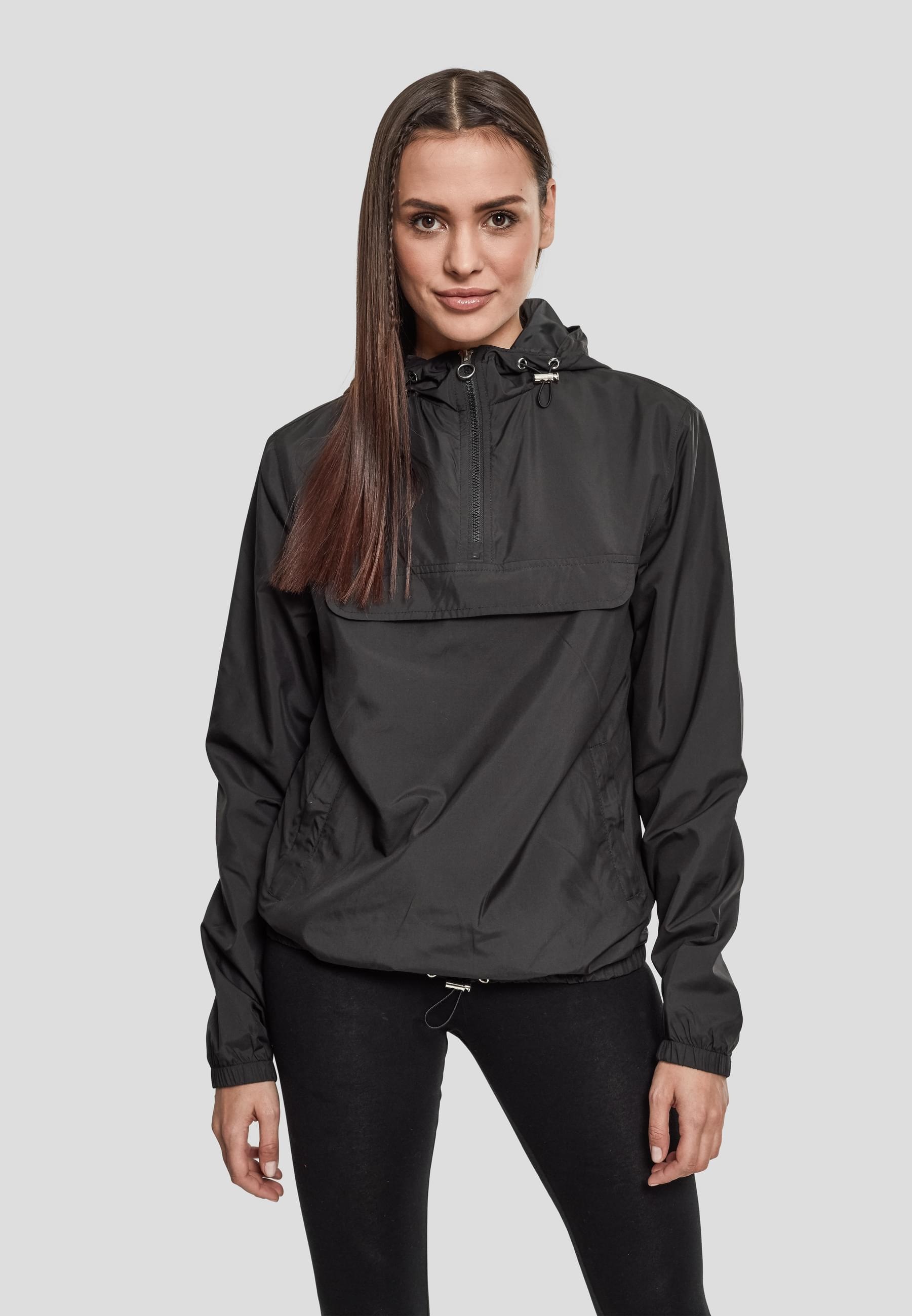 URBAN CLASSICS Allwetterjacke »Urban Classics Damen Ladies Basic Pull Over Jacket«, (1 St.), mit Kapuze