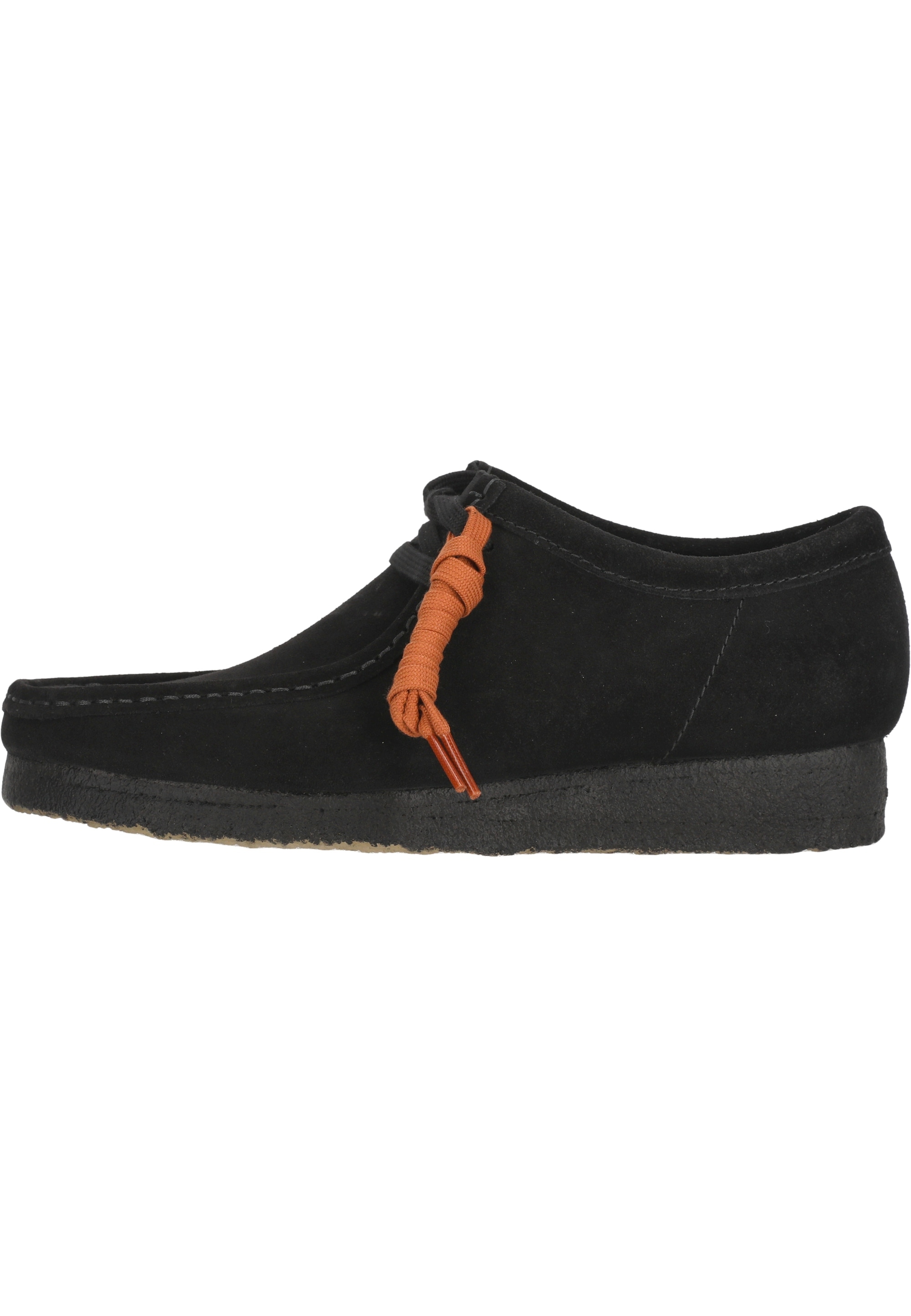 Clarks Schnürschuh "Wallabee Black", aus hochwertigem schwarzem Wildleder günstig online kaufen
